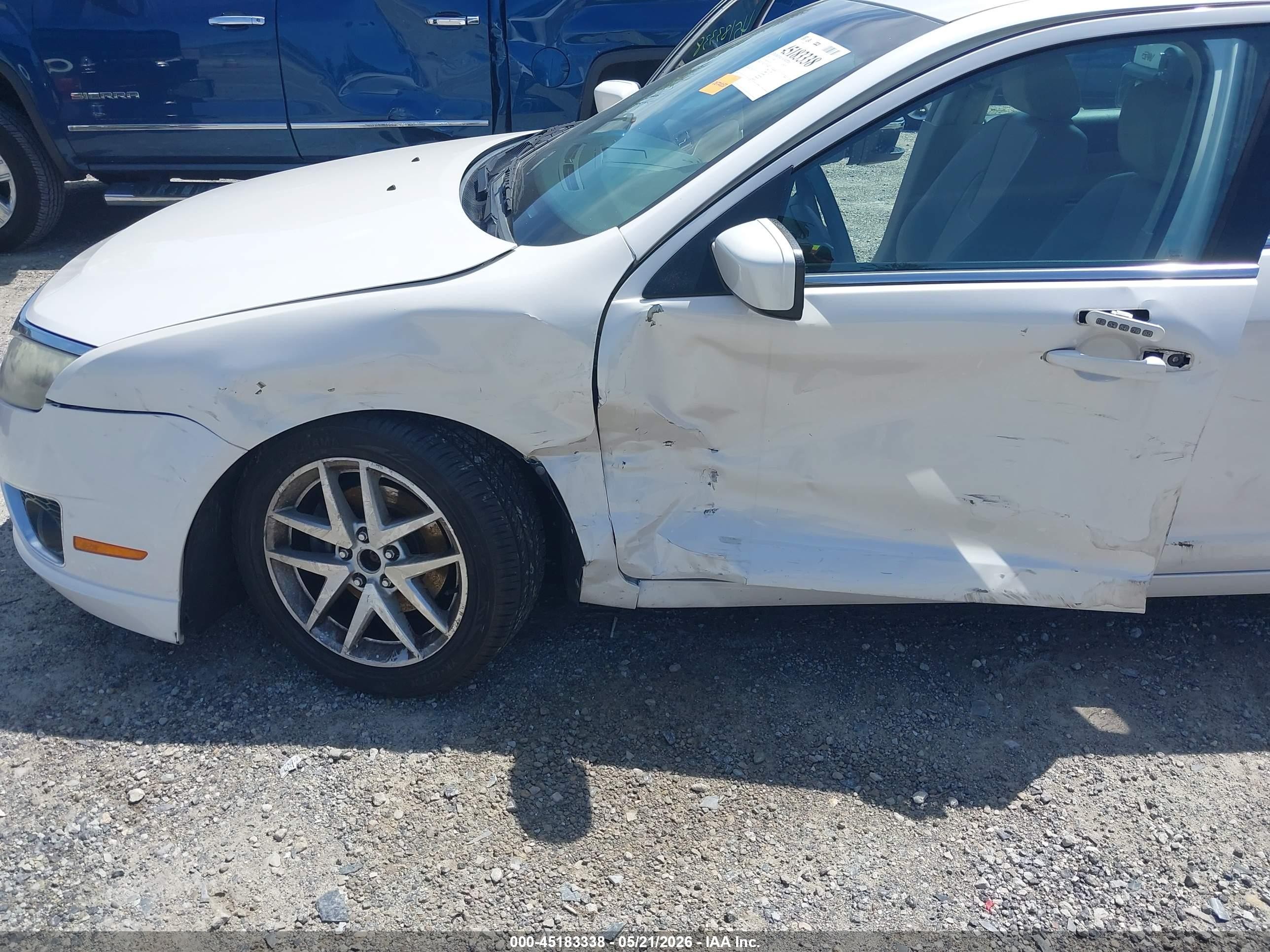 2010 Ford Fusion Sel White vin: 3FAHP0JA3AR122929