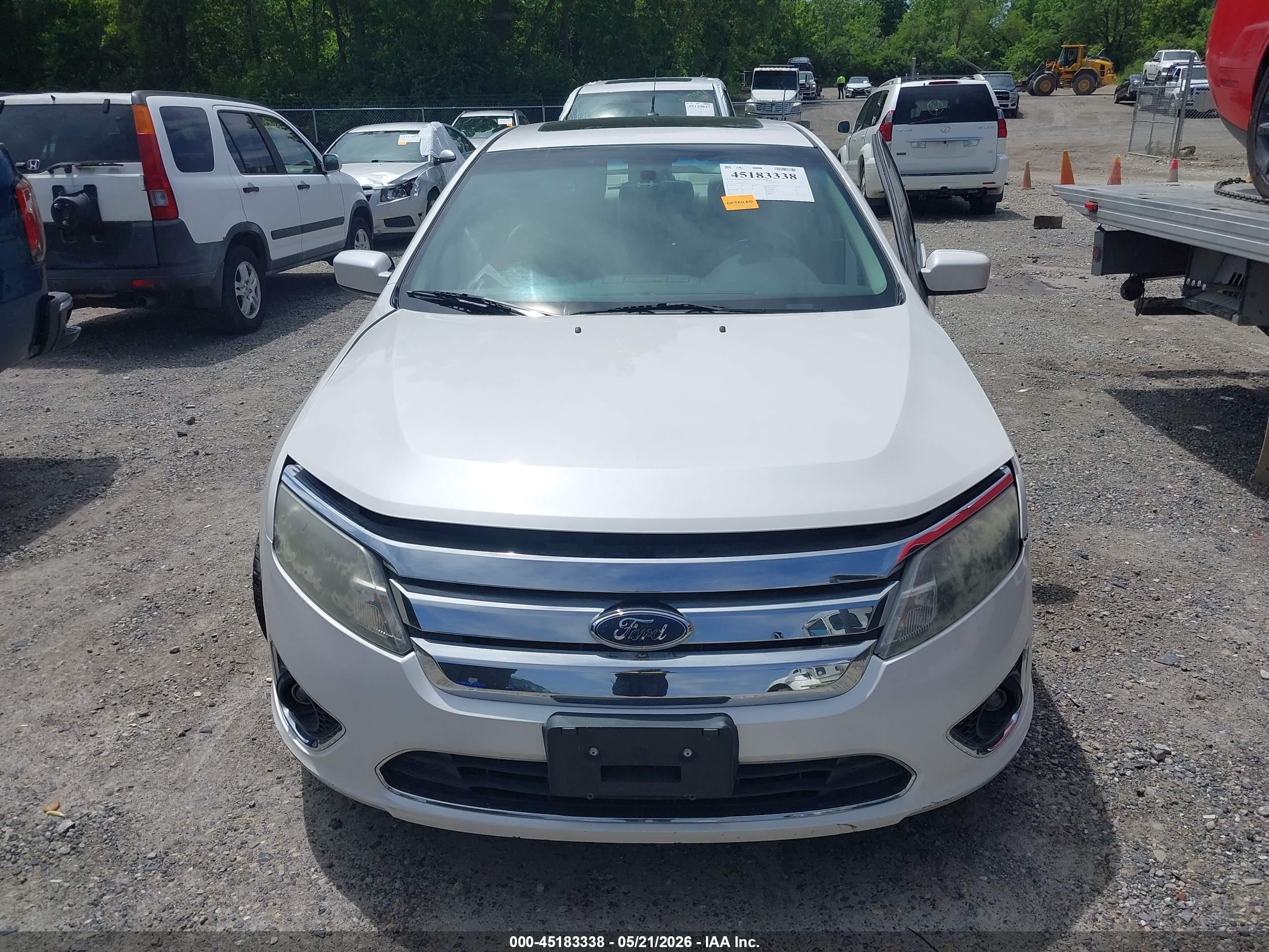 2010 Ford Fusion Sel White vin: 3FAHP0JA3AR122929
