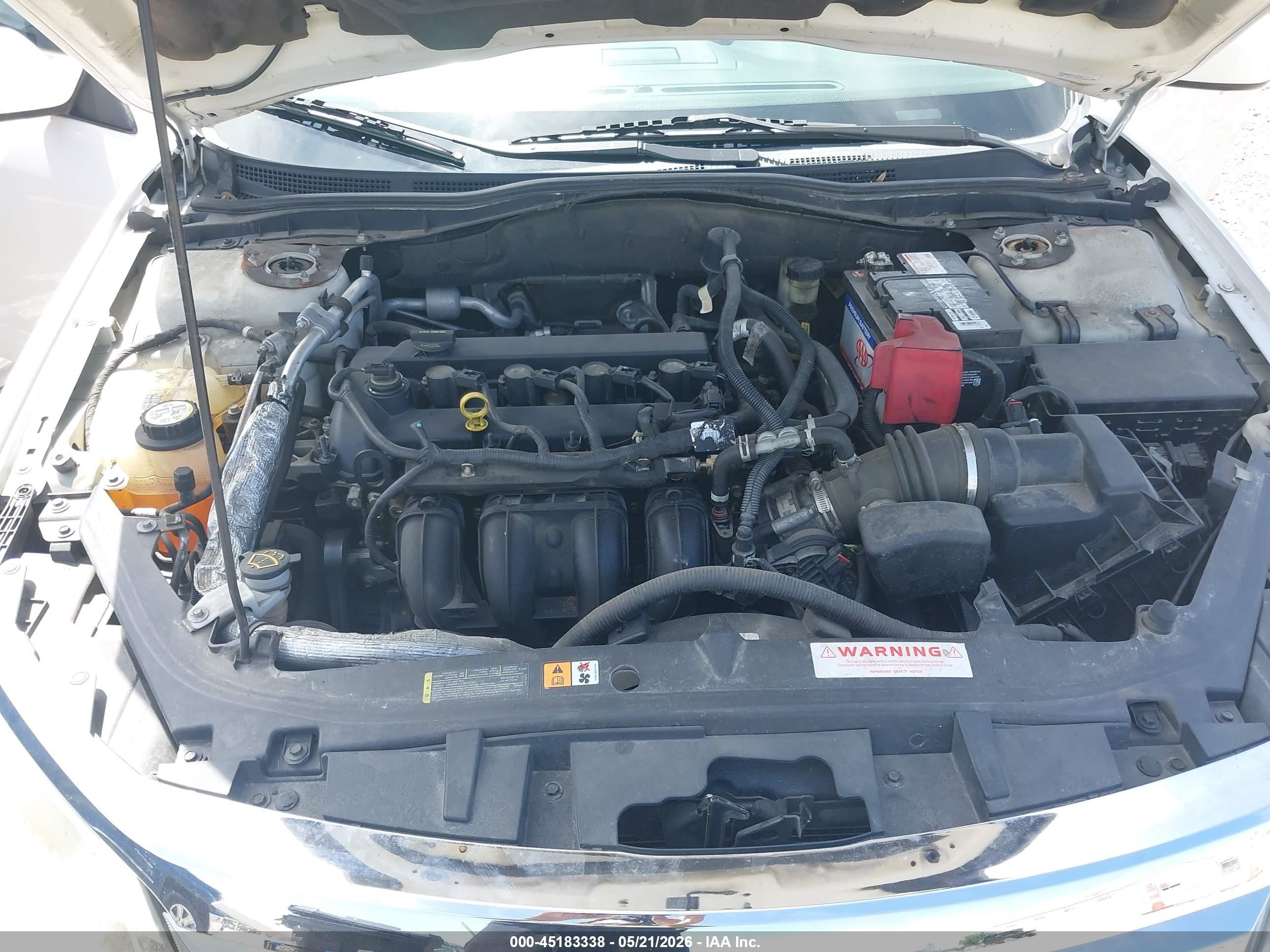 2010 Ford Fusion Sel White vin: 3FAHP0JA3AR122929