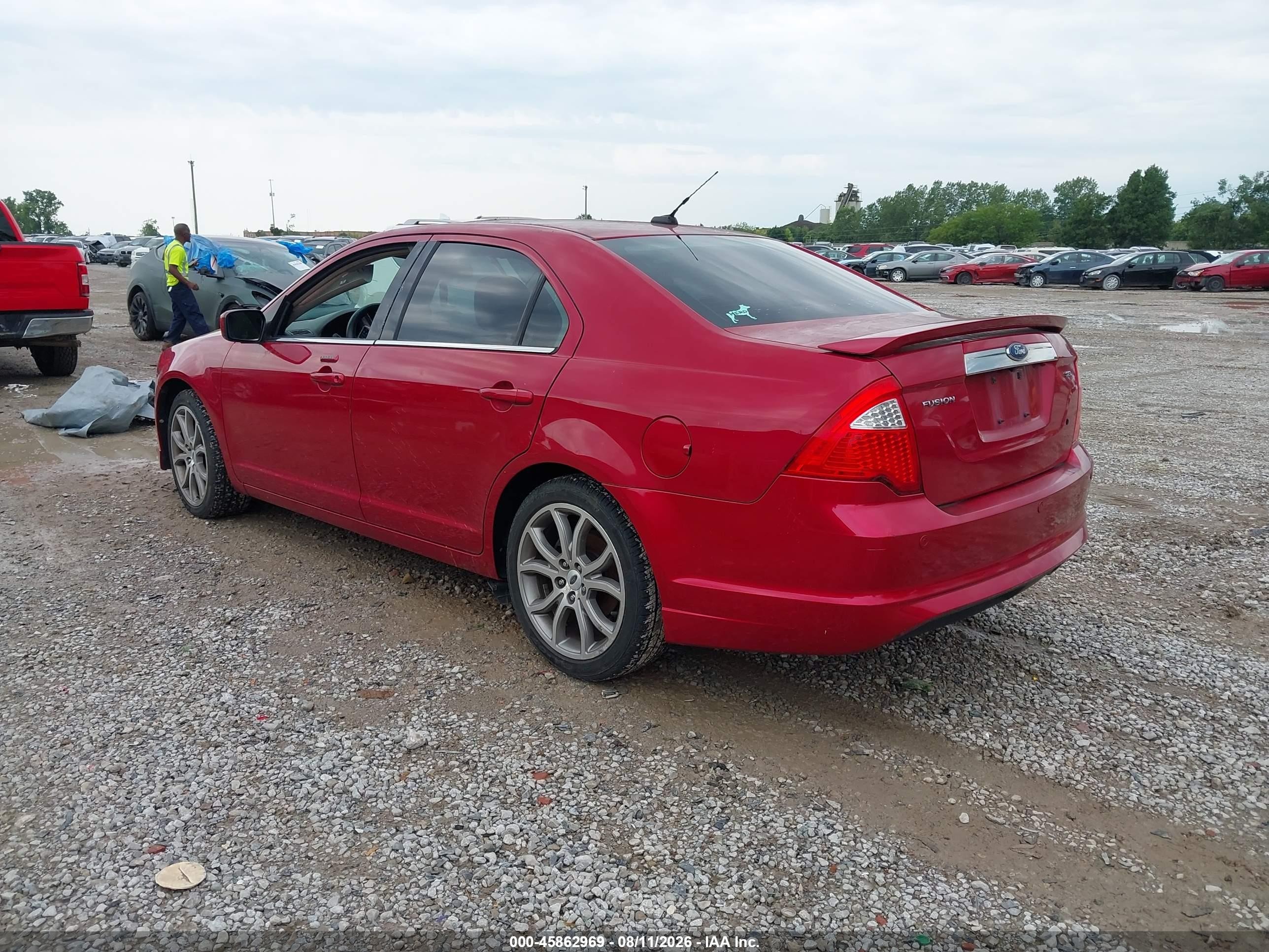 2010 Ford Fusion Sel Burgundy vin: 3FAHP0JA3AR278047
