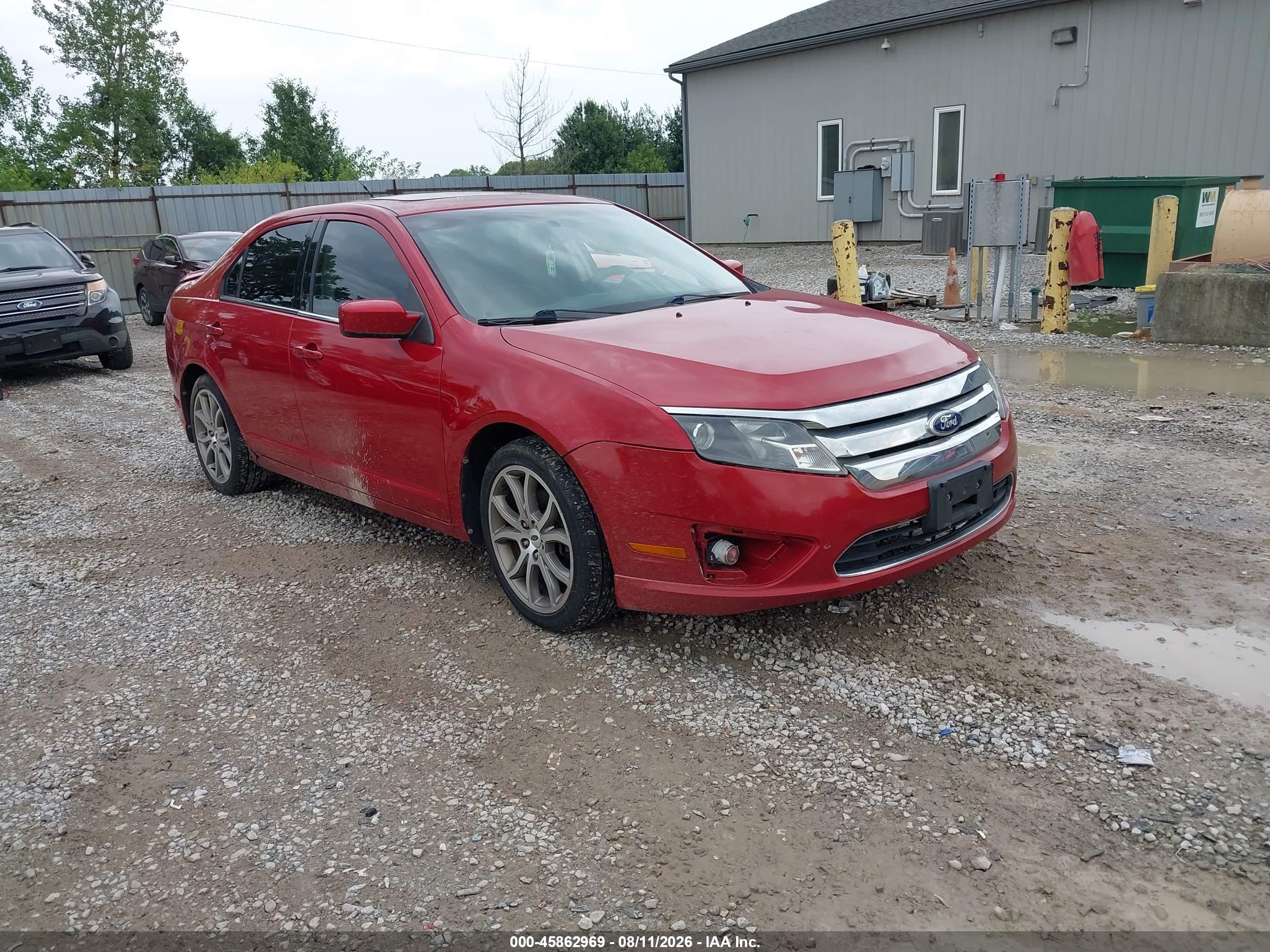 2010 Ford Fusion Sel Бордовый vin: 3FAHP0JA3AR278047