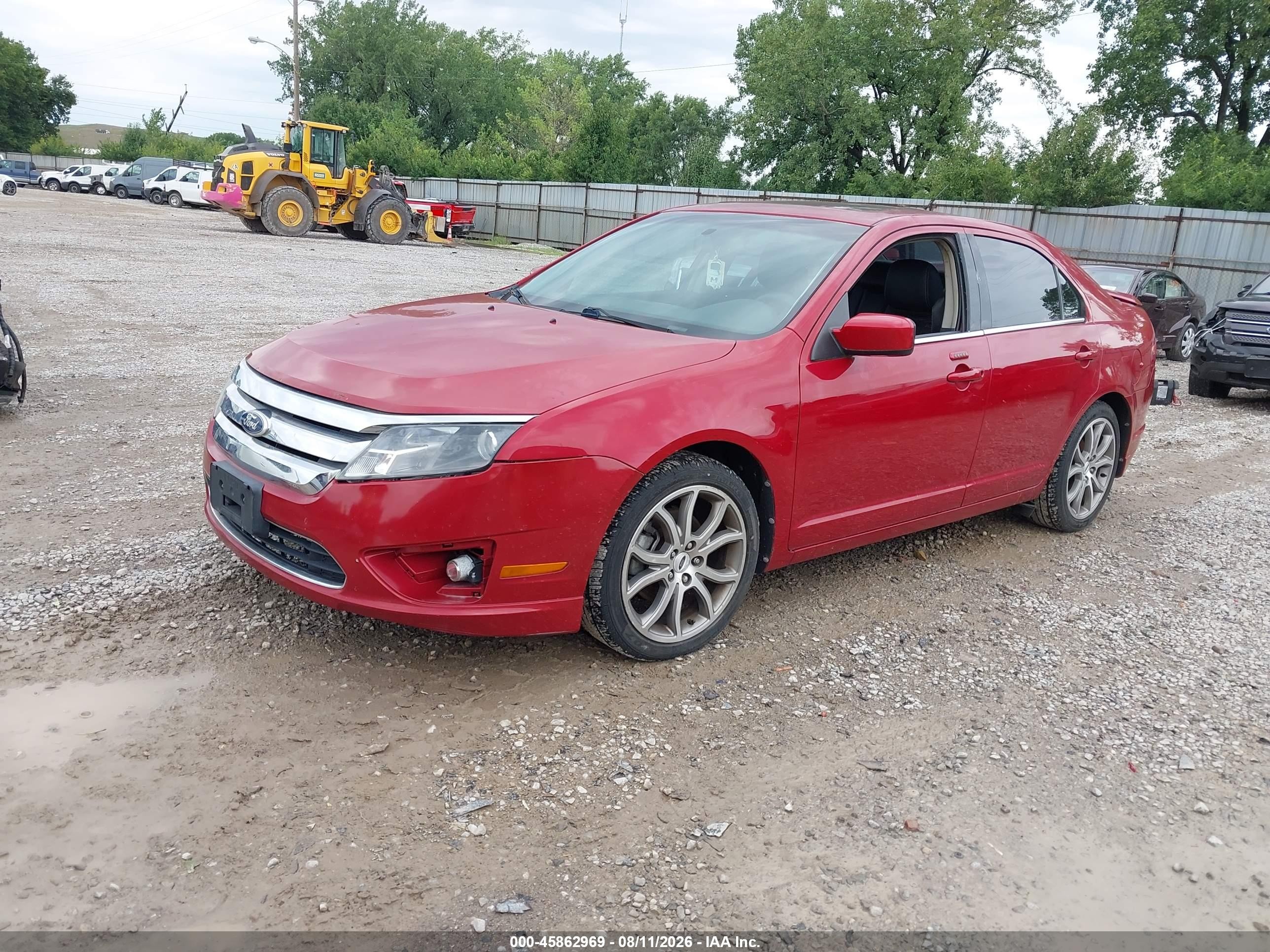 2010 Ford Fusion Sel Burgundy vin: 3FAHP0JA3AR278047