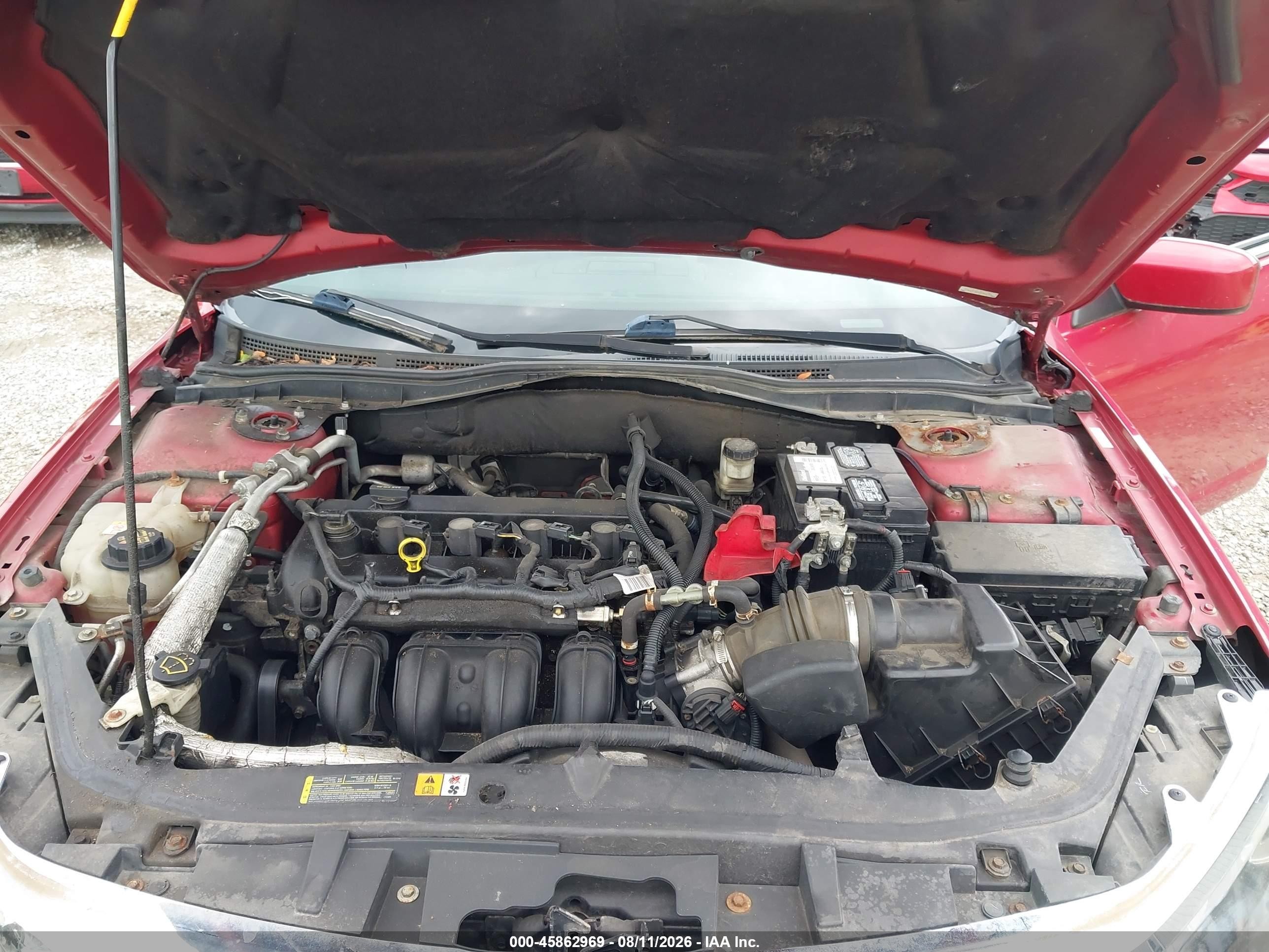 2010 Ford Fusion Sel Burgundy vin: 3FAHP0JA3AR278047