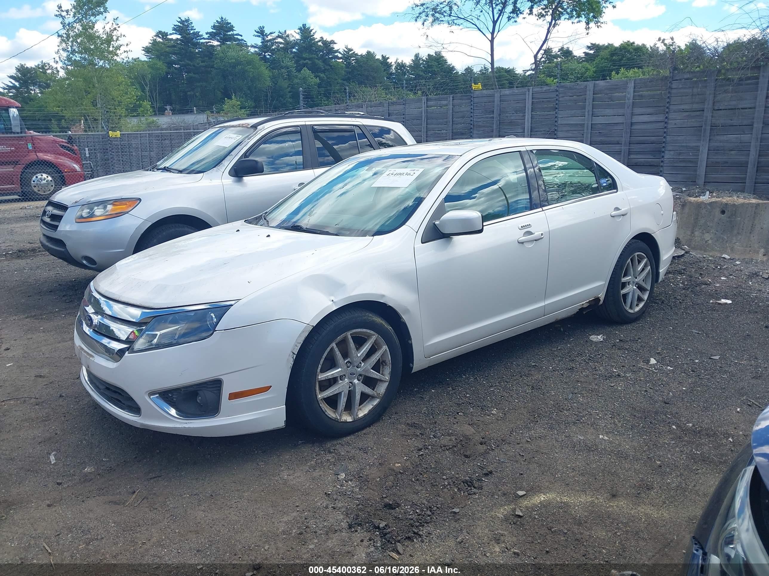 2010 Ford Fusion Sel White vin: 3FAHP0JA3AR282521
