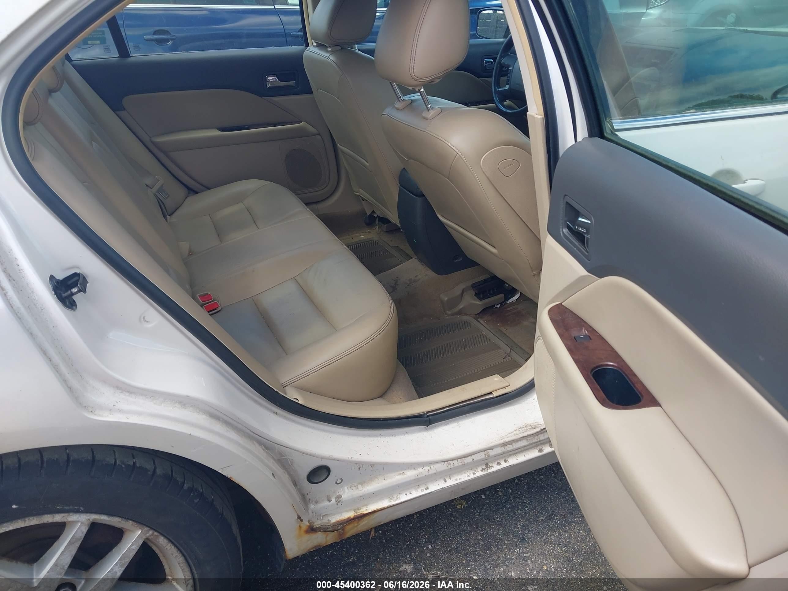 2010 Ford Fusion Sel White vin: 3FAHP0JA3AR282521