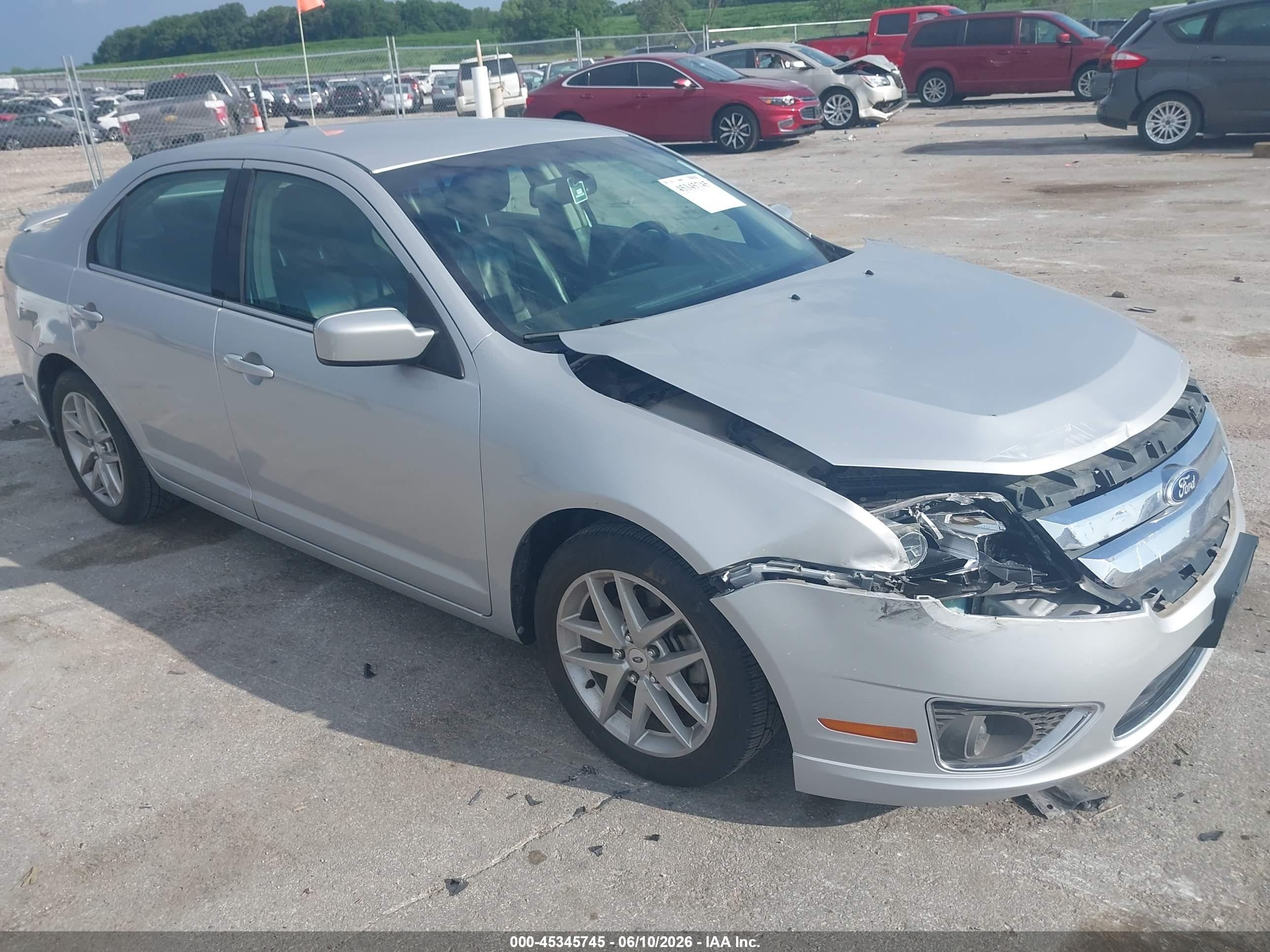 2010 Ford Fusion Sel Silver vin: 3FAHP0JA3AR358948