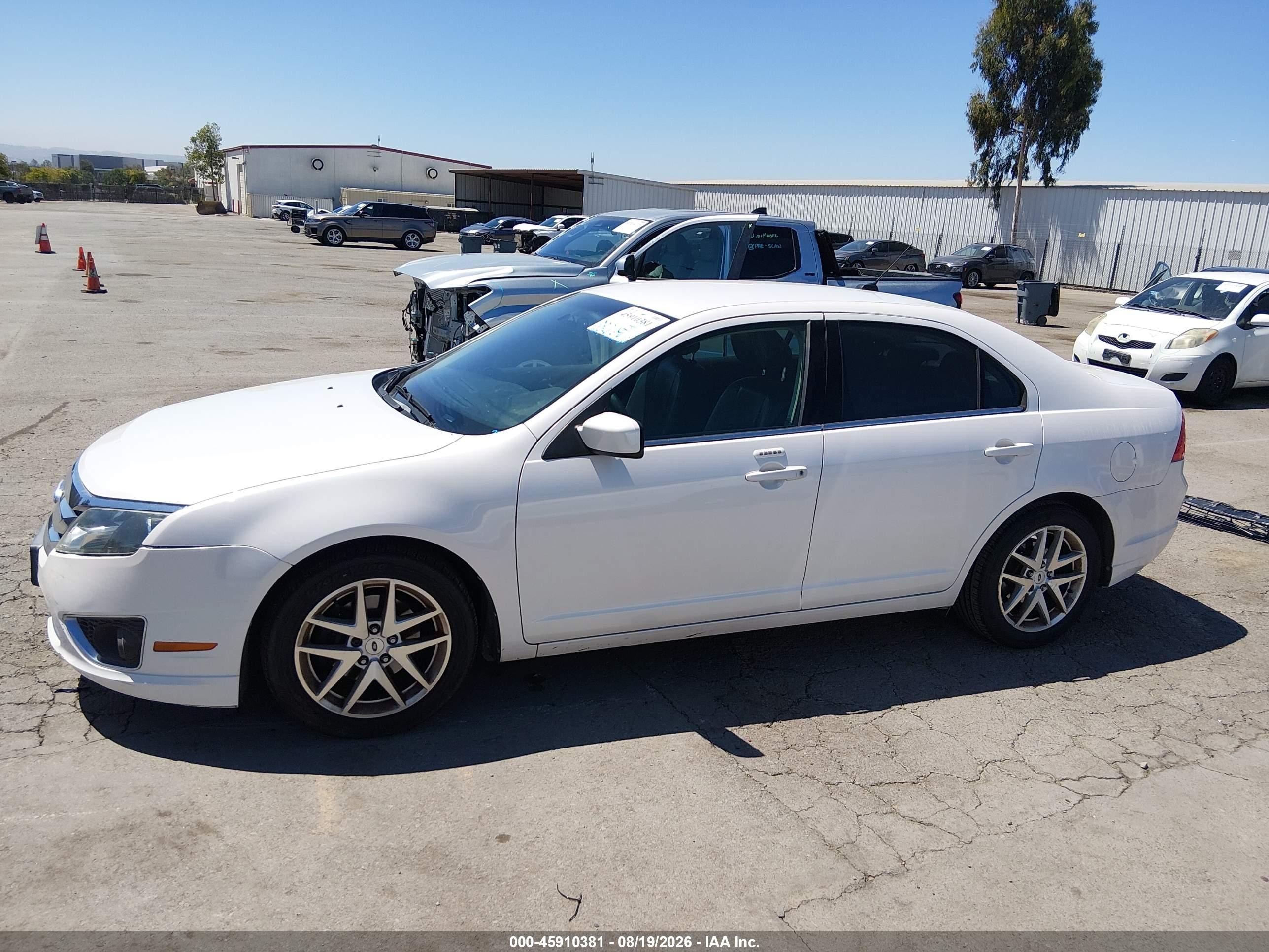 2010 Ford Fusion Sel White vin: 3FAHP0JA3AR406156