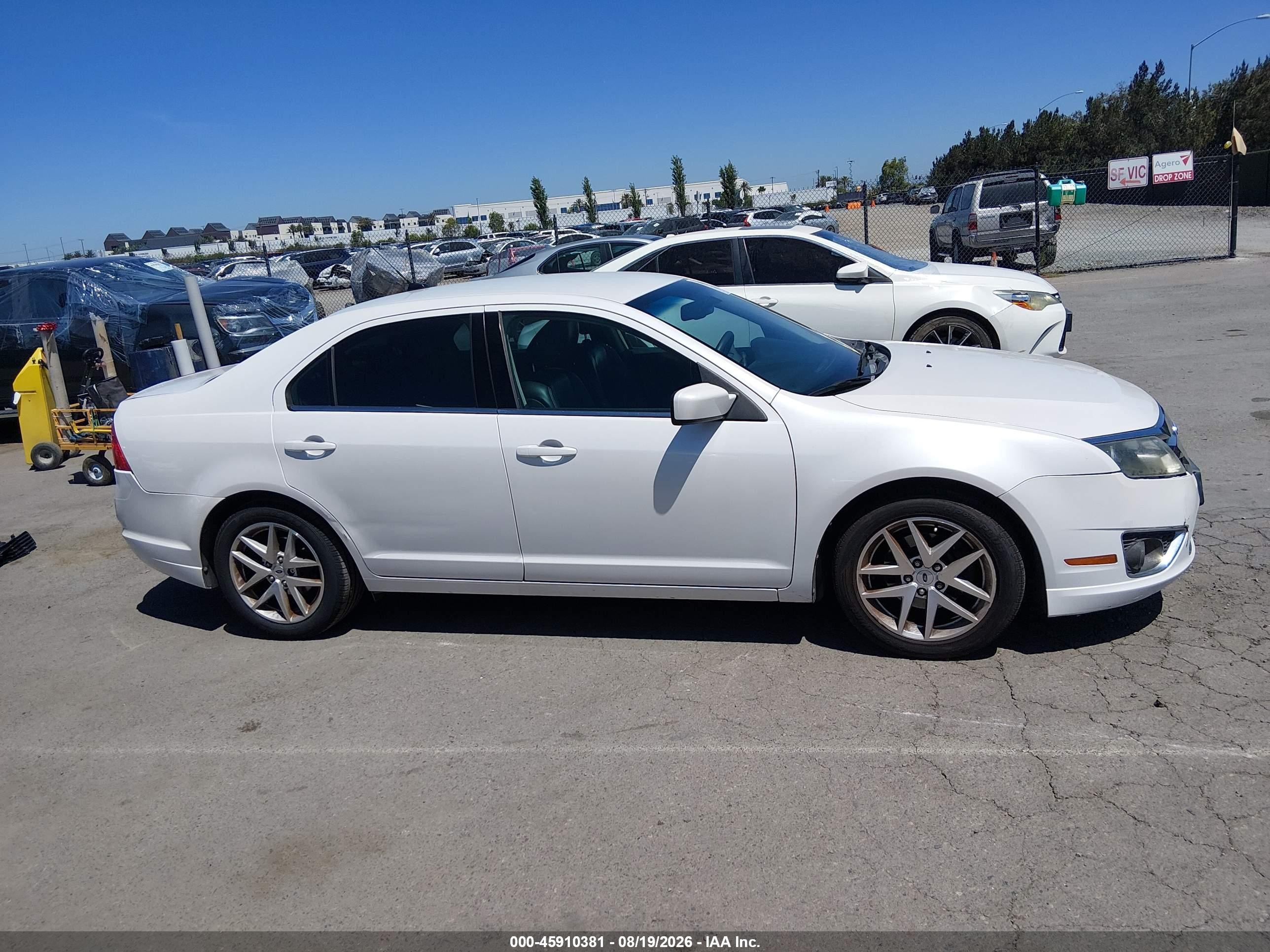 2010 Ford Fusion Sel White vin: 3FAHP0JA3AR406156