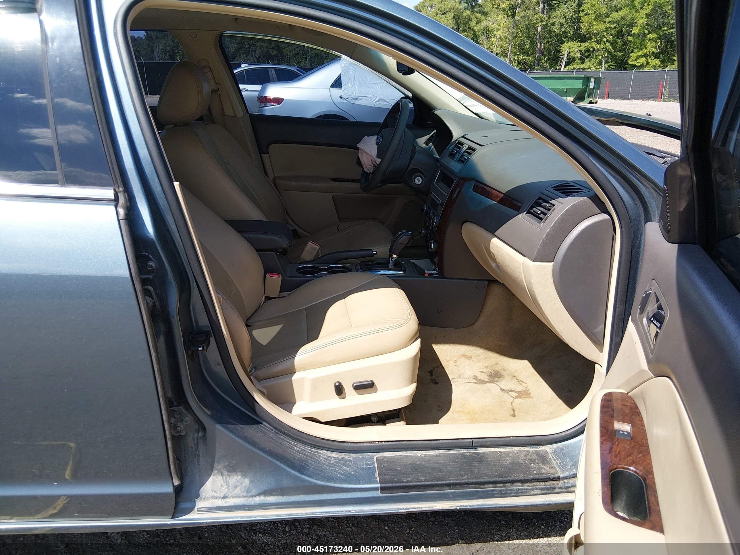 2011 Ford Fusion Sel Green vin: 3FAHP0JA3BR230095