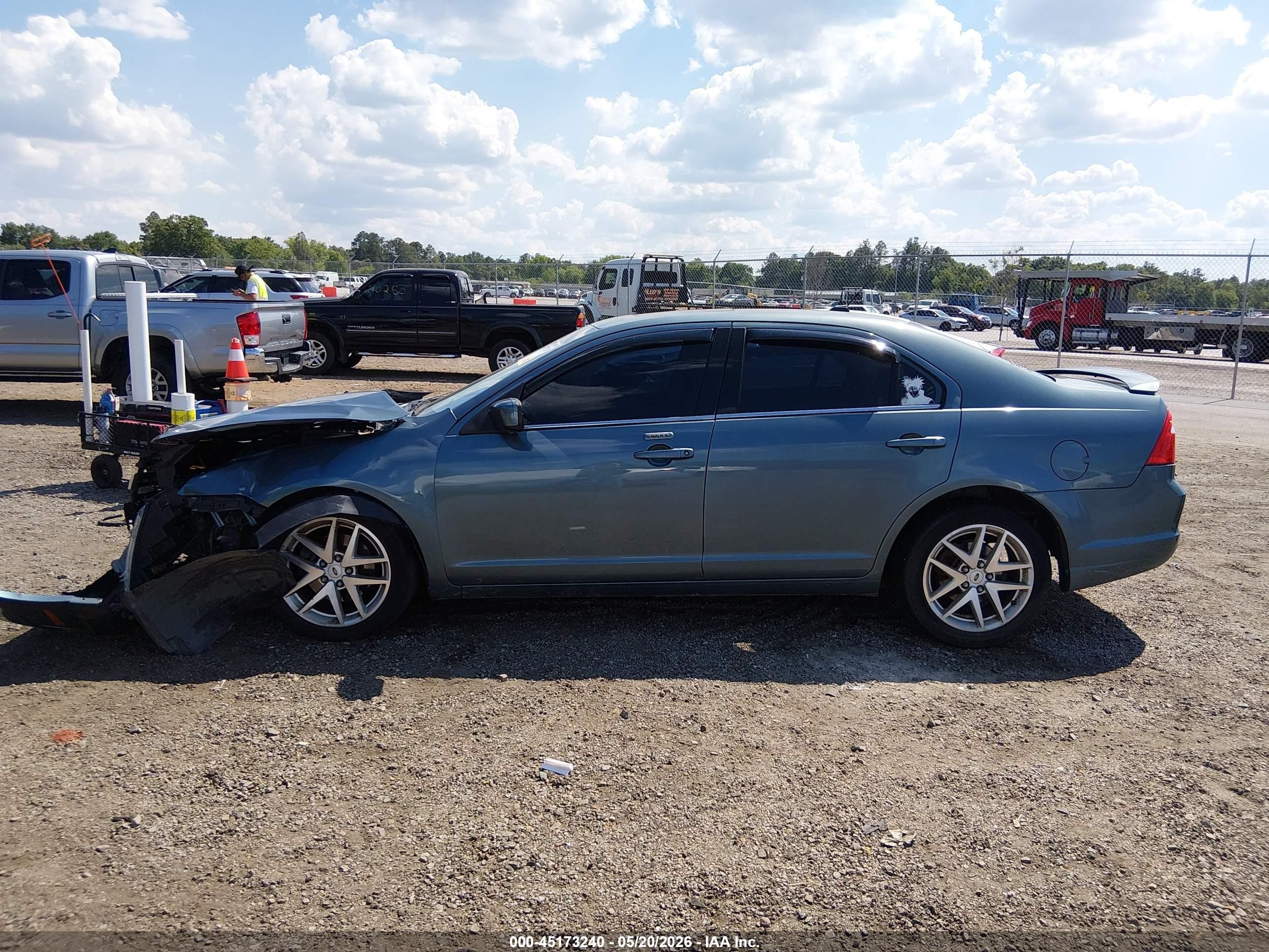 2011 Ford Fusion Sel Green vin: 3FAHP0JA3BR230095