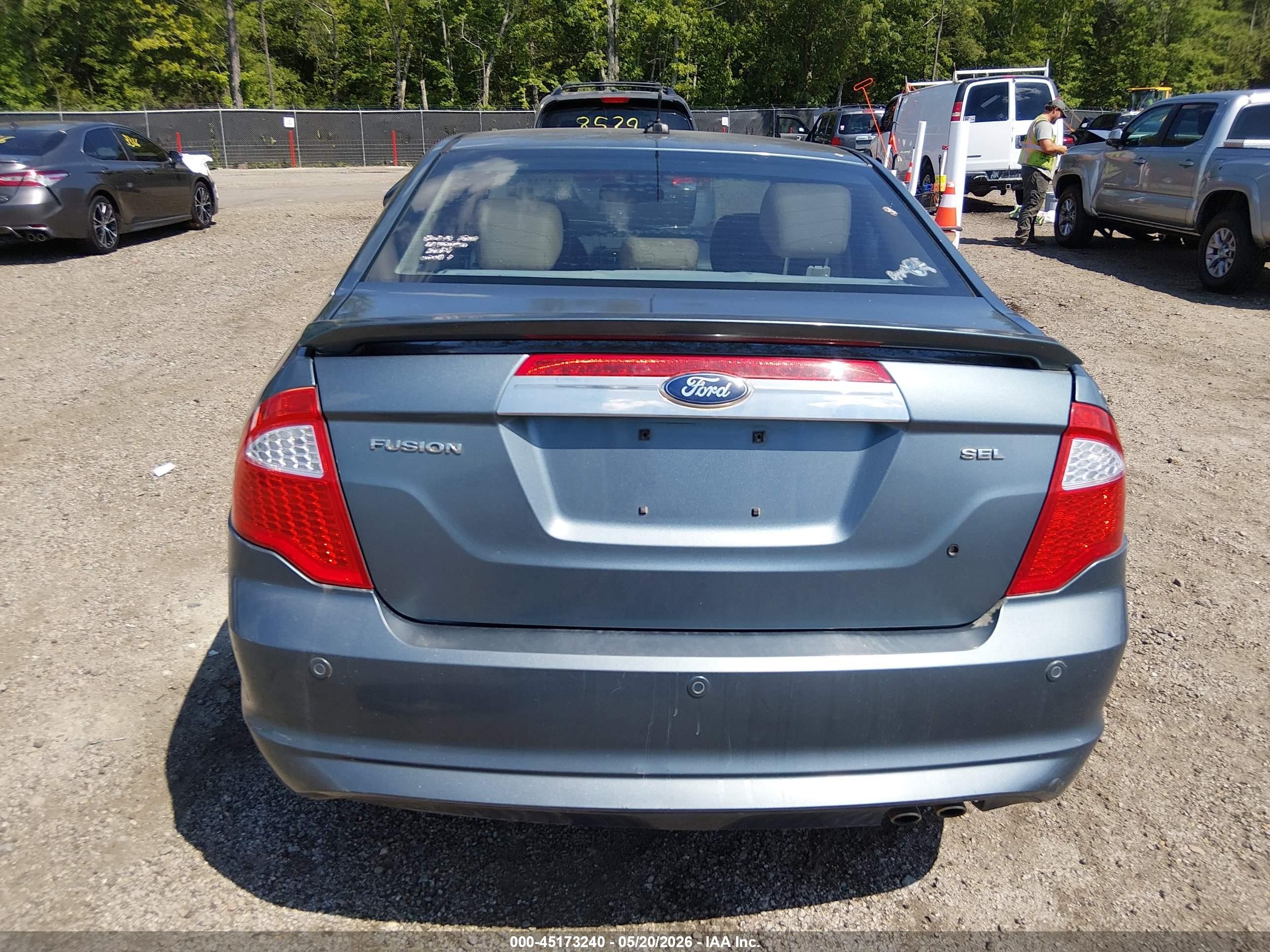 2011 Ford Fusion Sel Green vin: 3FAHP0JA3BR230095
