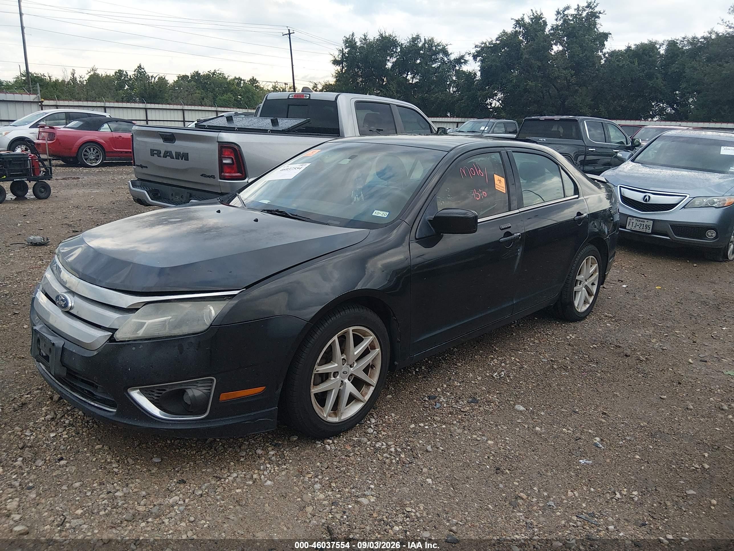 2011 Ford Fusion Sel Черный vin: 3FAHP0JA3BR244854
