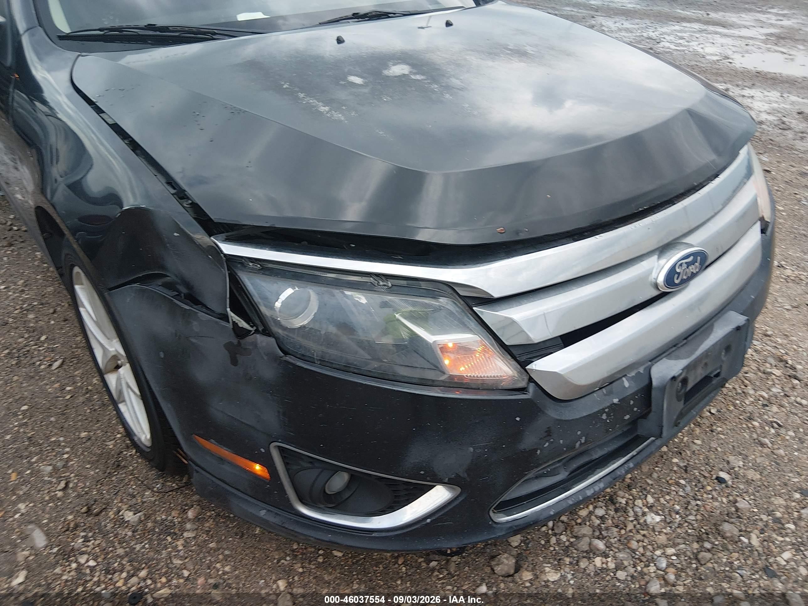 2011 Ford Fusion Sel Черный vin: 3FAHP0JA3BR244854