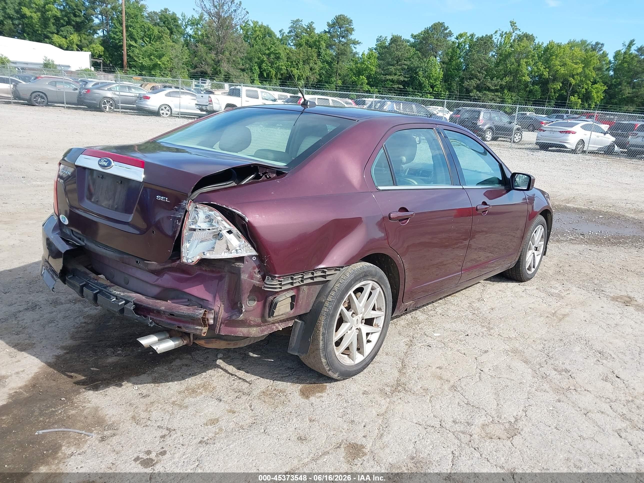 2011 Ford Fusion Sel Purple vin: 3FAHP0JA3BR258141