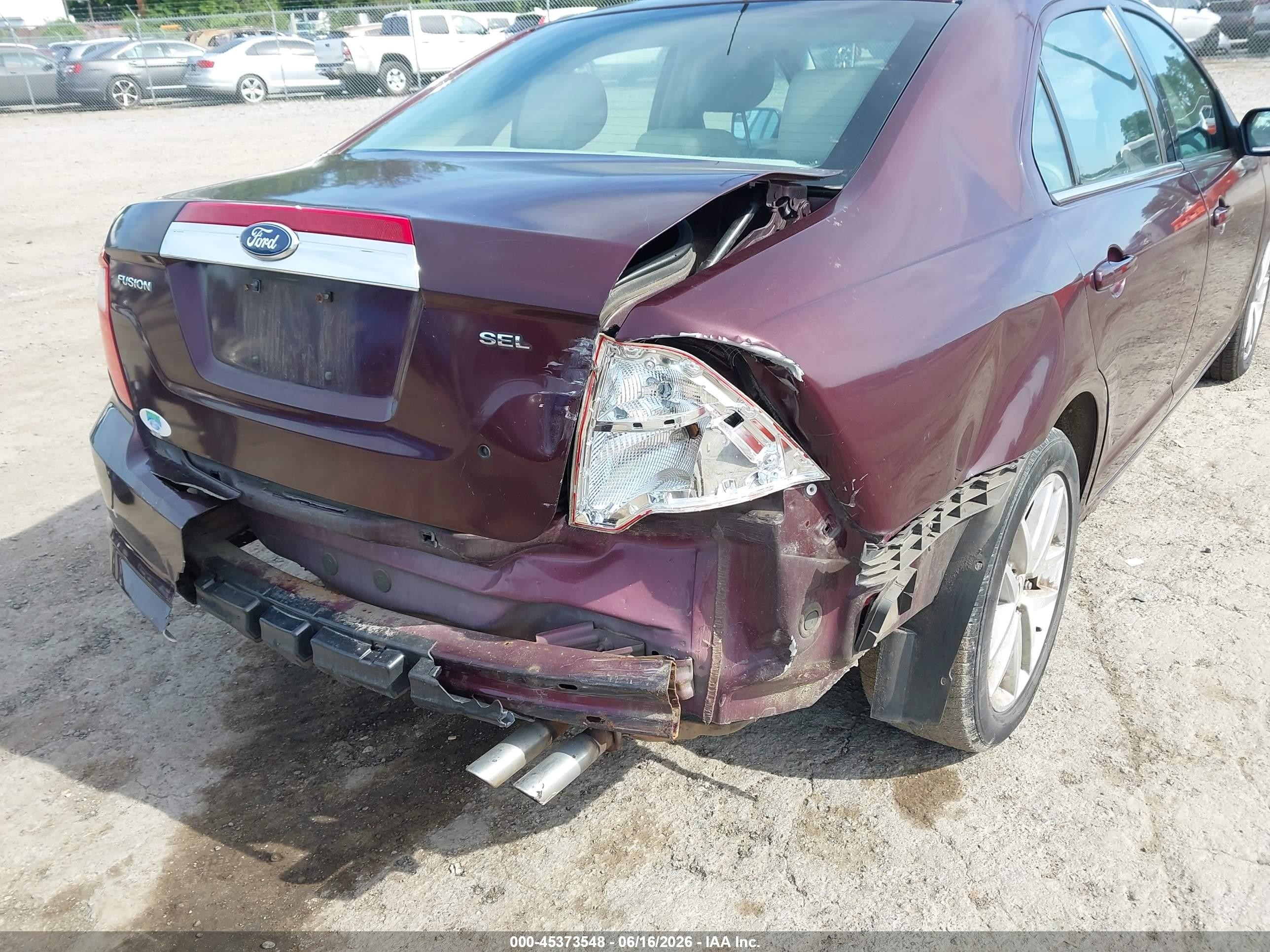 2011 Ford Fusion Sel Purple vin: 3FAHP0JA3BR258141