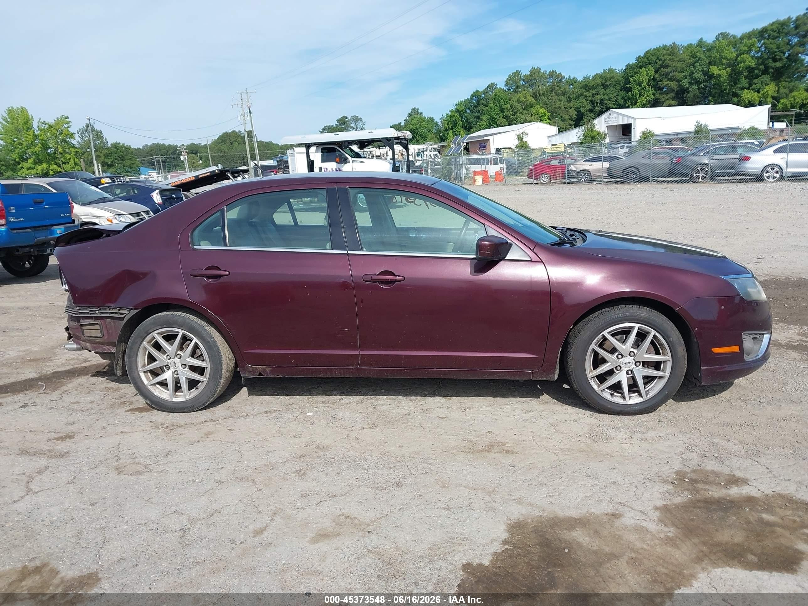 2011 Ford Fusion Sel Purple vin: 3FAHP0JA3BR258141