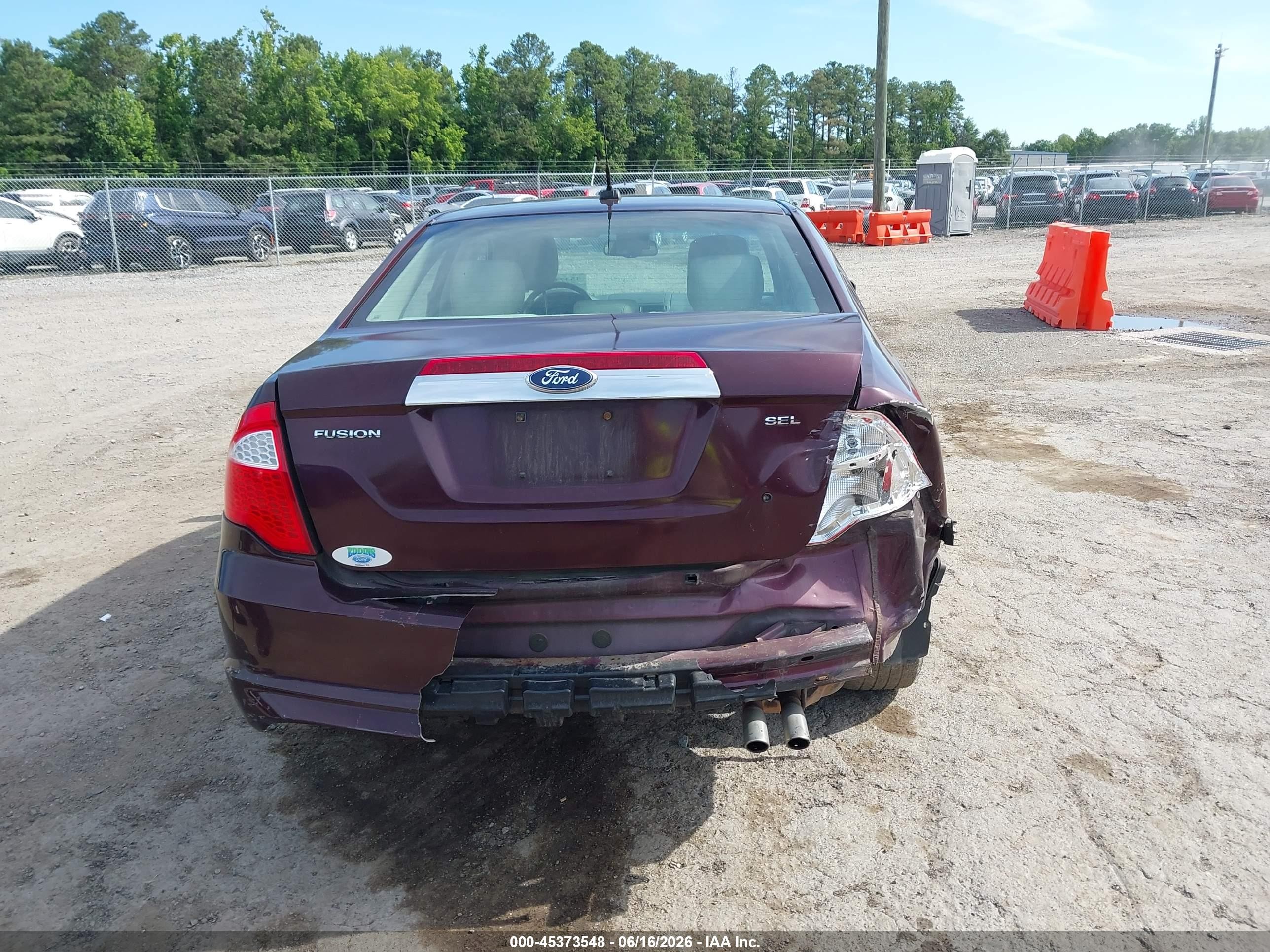 2011 Ford Fusion Sel Purple vin: 3FAHP0JA3BR258141