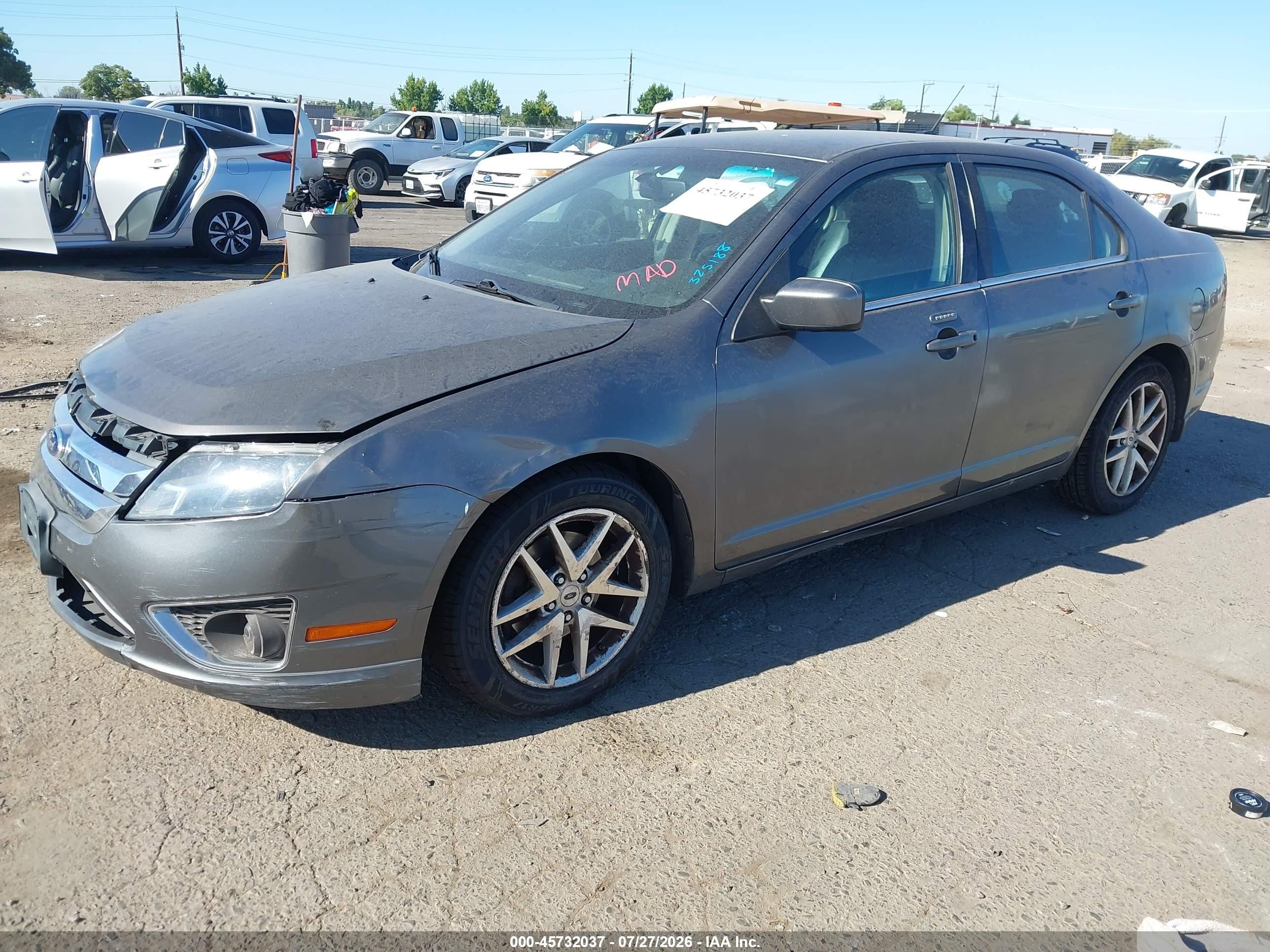 2011 Ford Fusion Sel Gray vin: 3FAHP0JA3BR325188