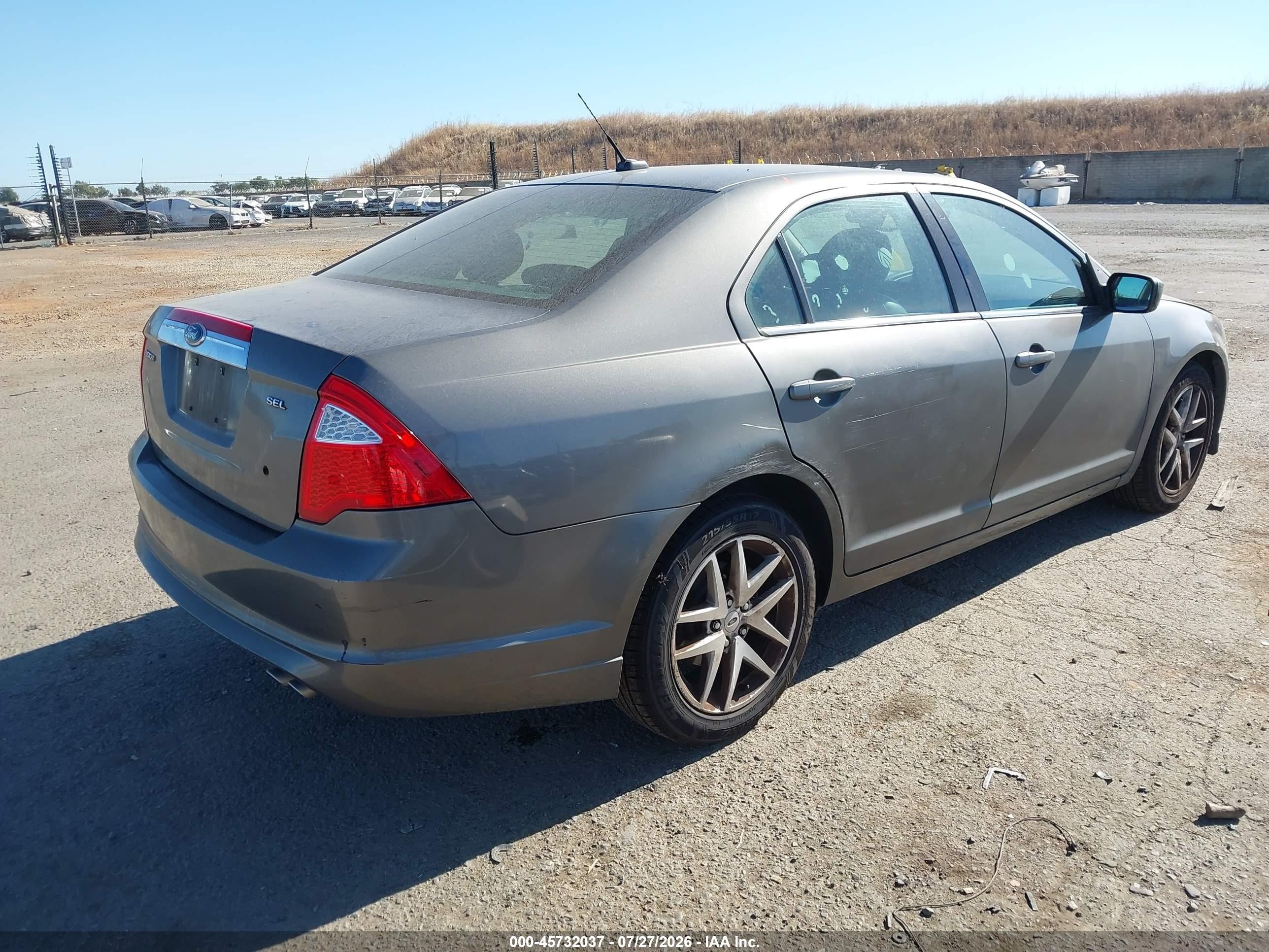 2011 Ford Fusion Sel Gray vin: 3FAHP0JA3BR325188