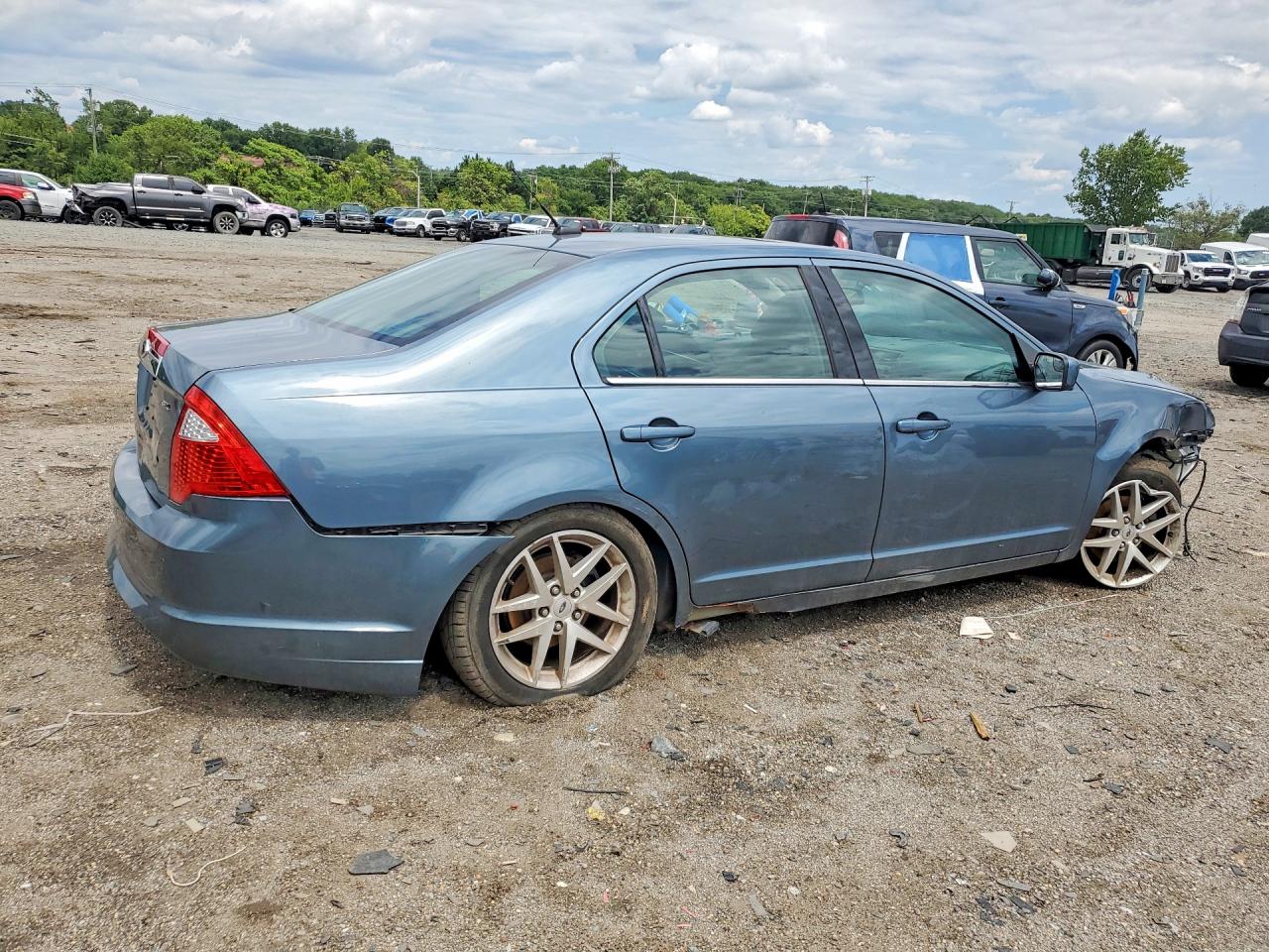 2011 Ford Fusion Sel Blue vin: 3FAHP0JA3BR334117