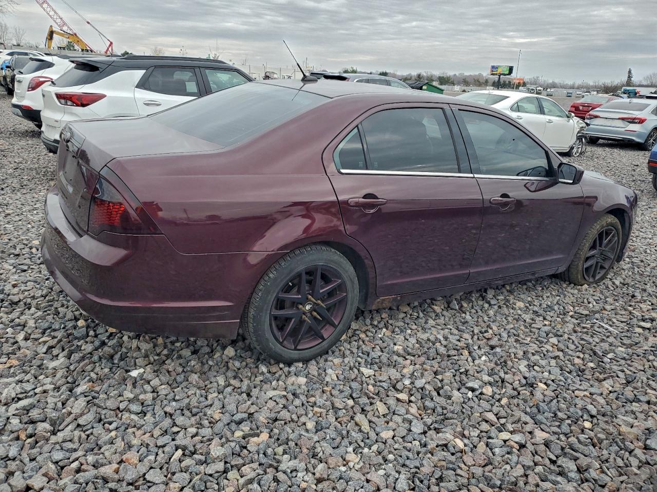2011 Ford Fusion Sel Burgundy vin: 3FAHP0JA3BR342119