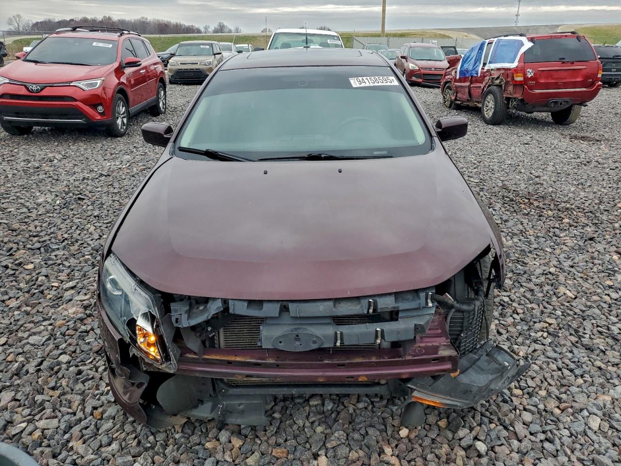 2011 Ford Fusion Sel Burgundy vin: 3FAHP0JA3BR342119