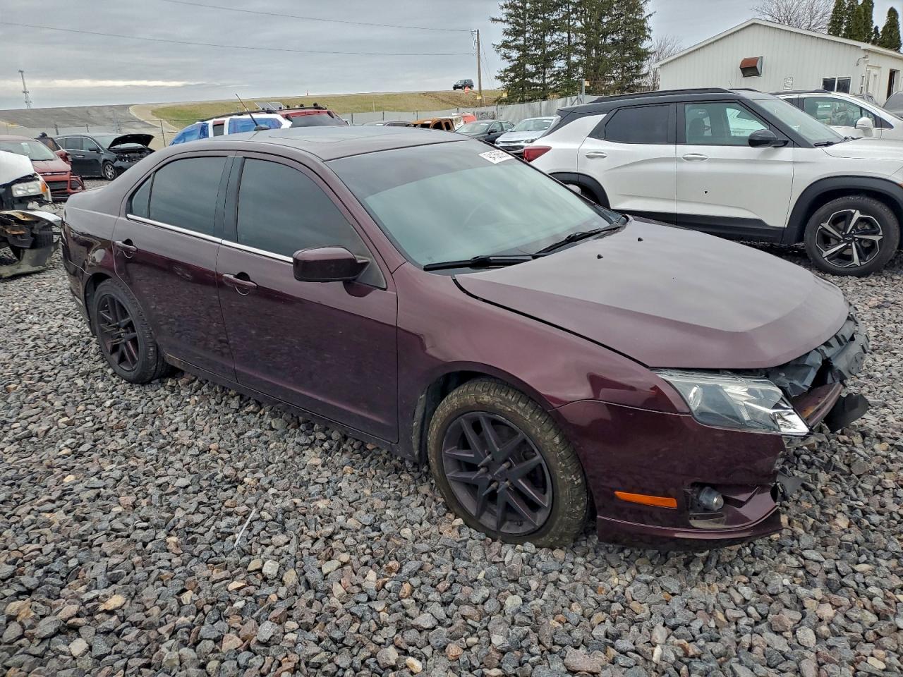 2011 Ford Fusion Sel Burgundy vin: 3FAHP0JA3BR342119