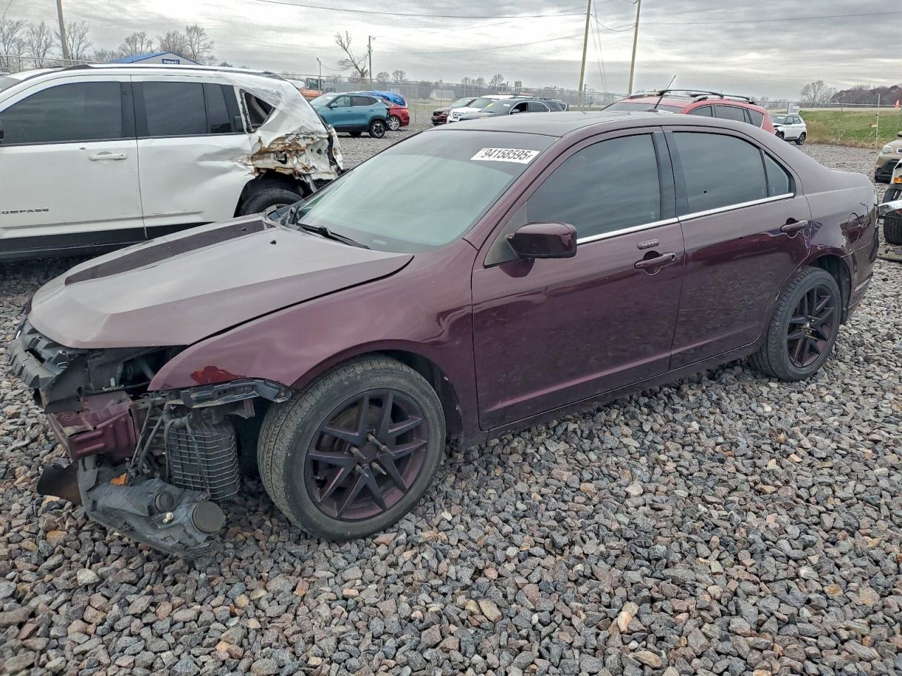 2011 Ford Fusion Sel Burgundy vin: 3FAHP0JA3BR342119