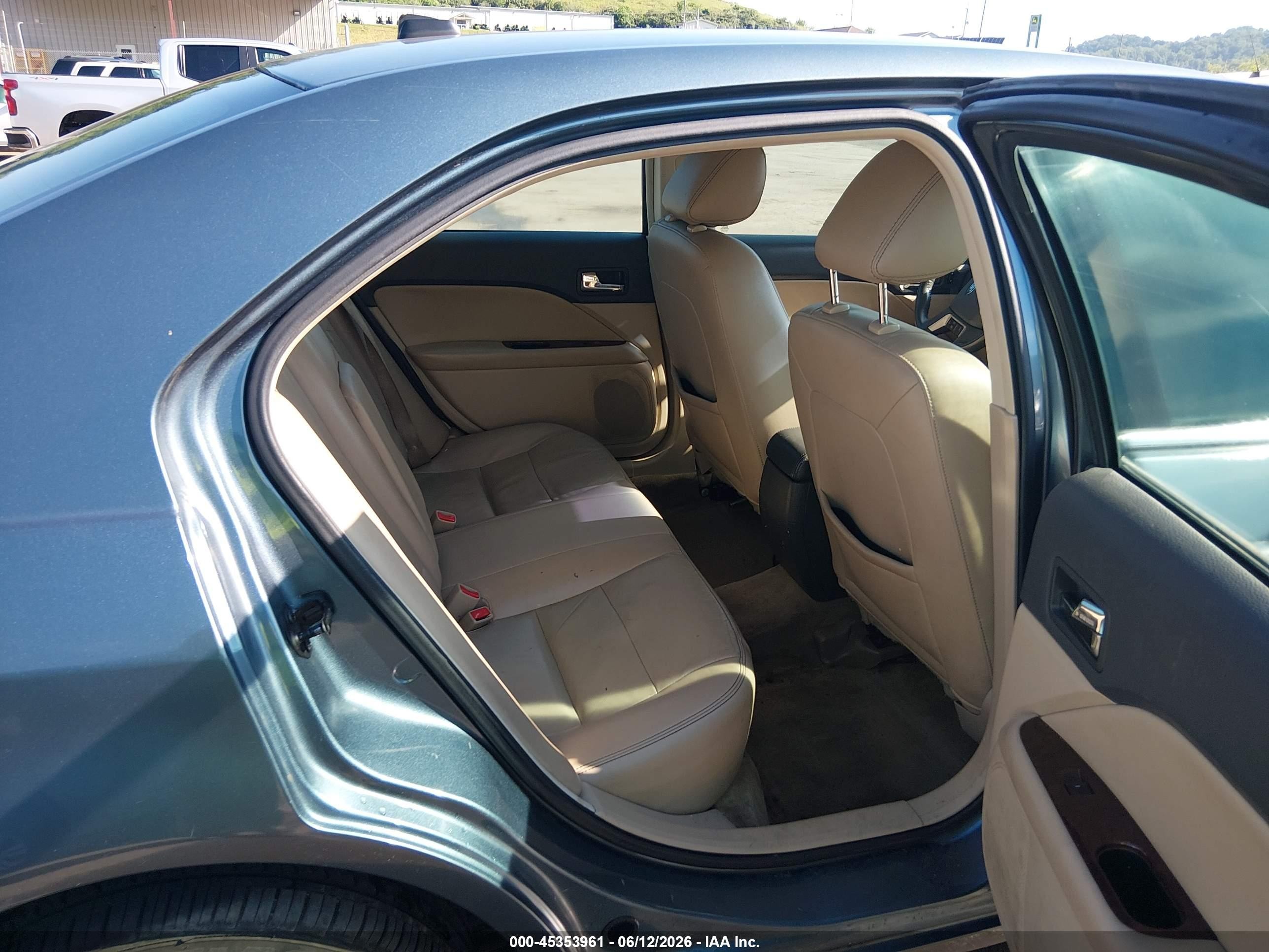2012 Ford Fusion Sel Blue vin: 3FAHP0JA3CR112081