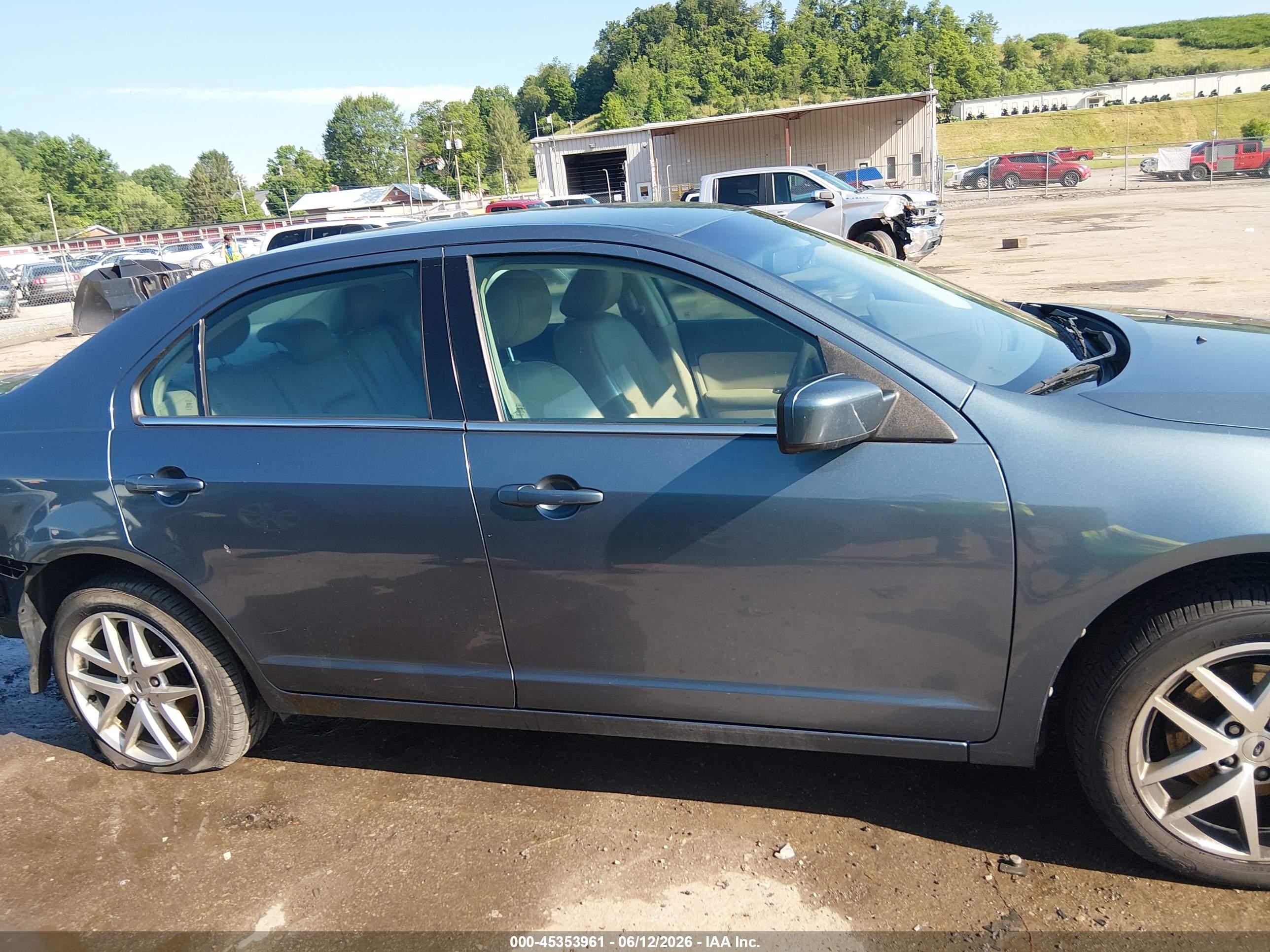 2012 Ford Fusion Sel Blue vin: 3FAHP0JA3CR112081