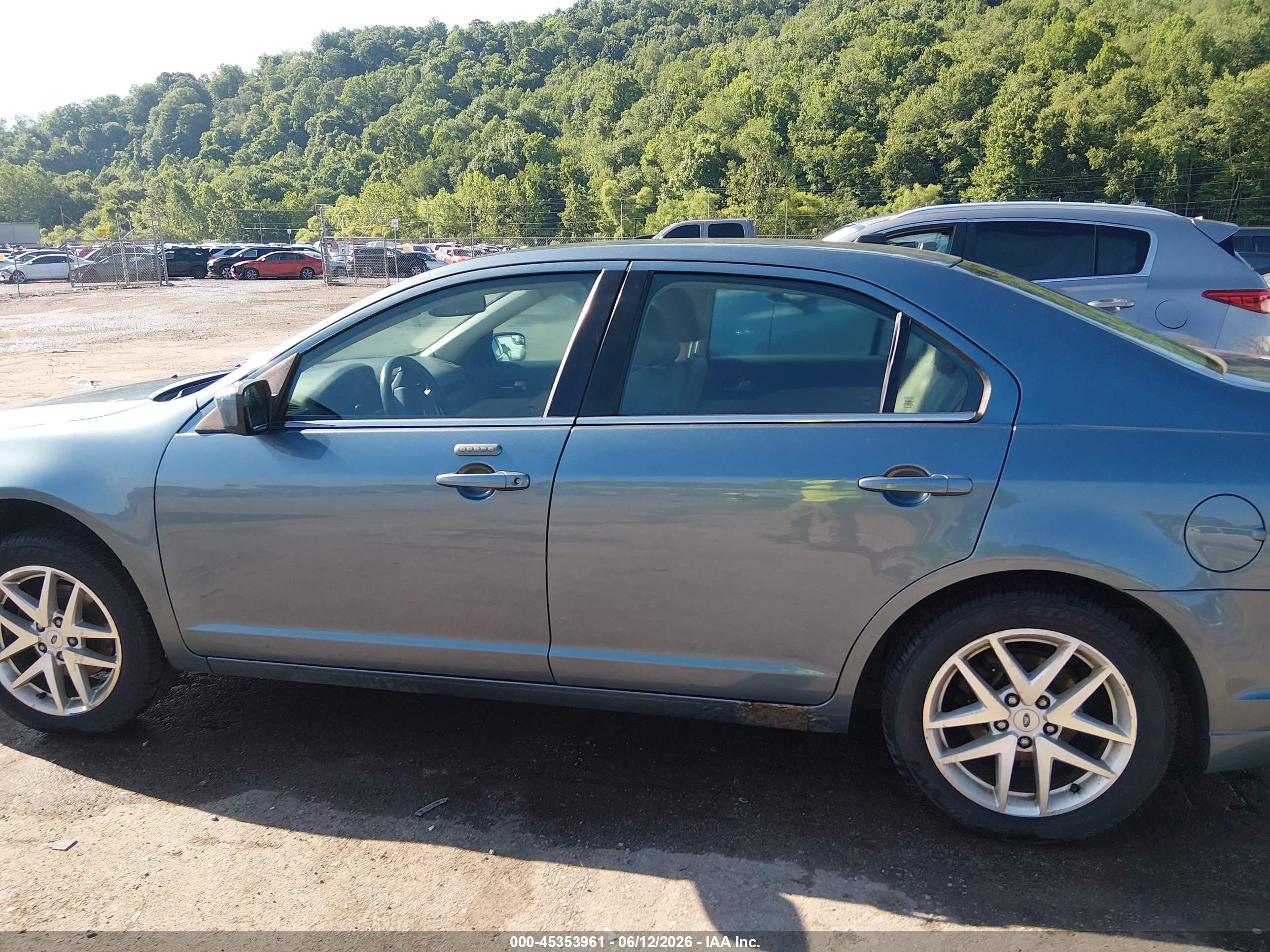 2012 Ford Fusion Sel Blue vin: 3FAHP0JA3CR112081