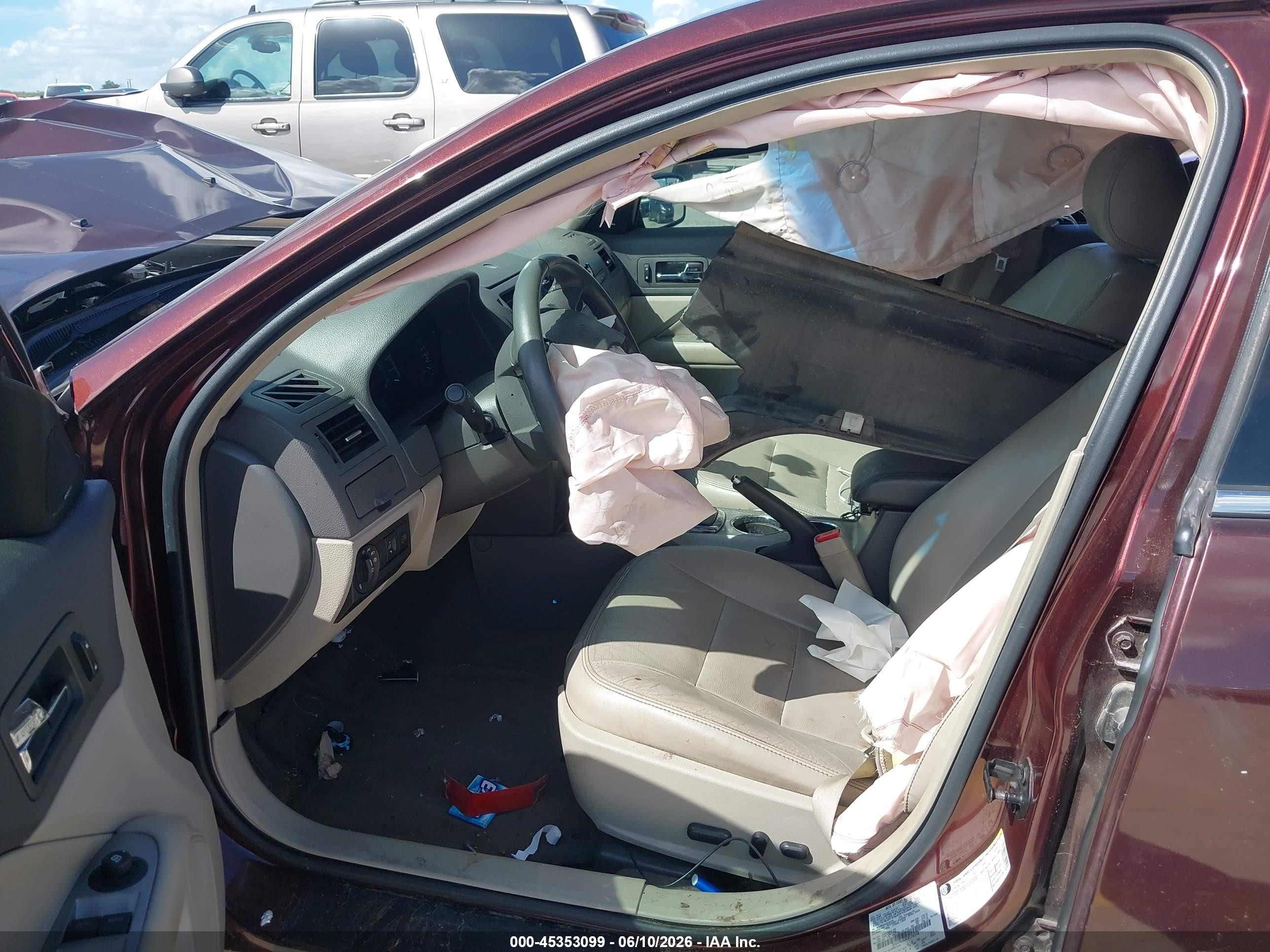 2012 Ford Fusion Sel Burgundy vin: 3FAHP0JA3CR176248