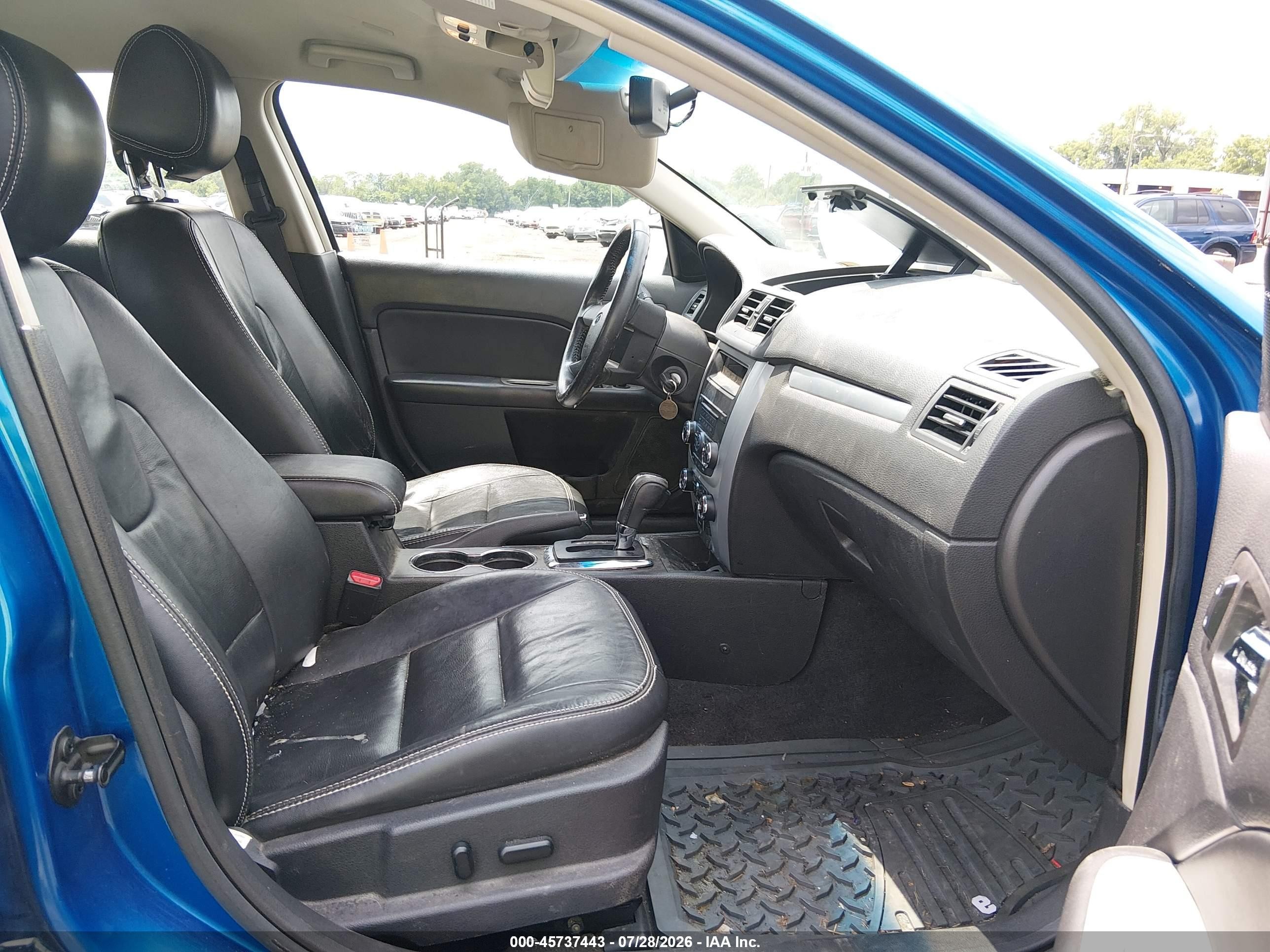 2012 Ford Fusion Sel Blue vin: 3FAHP0JA3CR293991