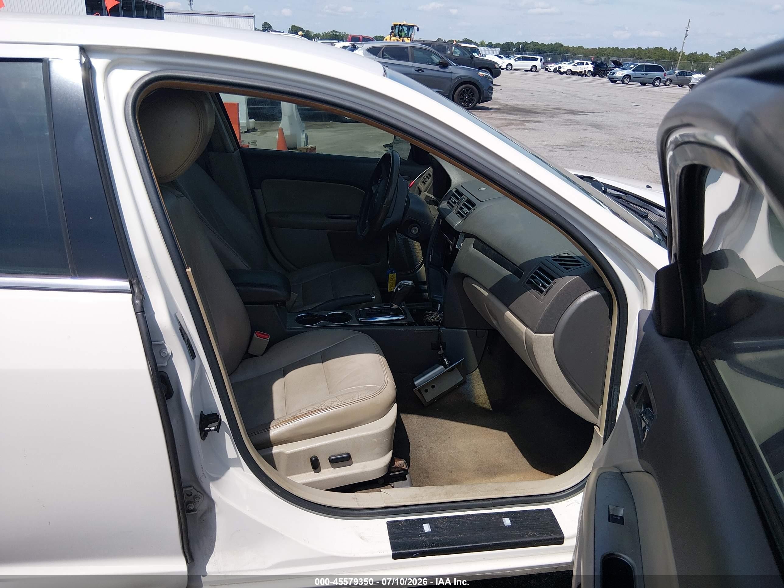 2012 Ford Fusion Sel White vin: 3FAHP0JA3CR305766