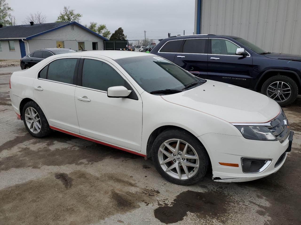 2012 Ford Fusion Sel Белый vin: 3FAHP0JA3CR332840