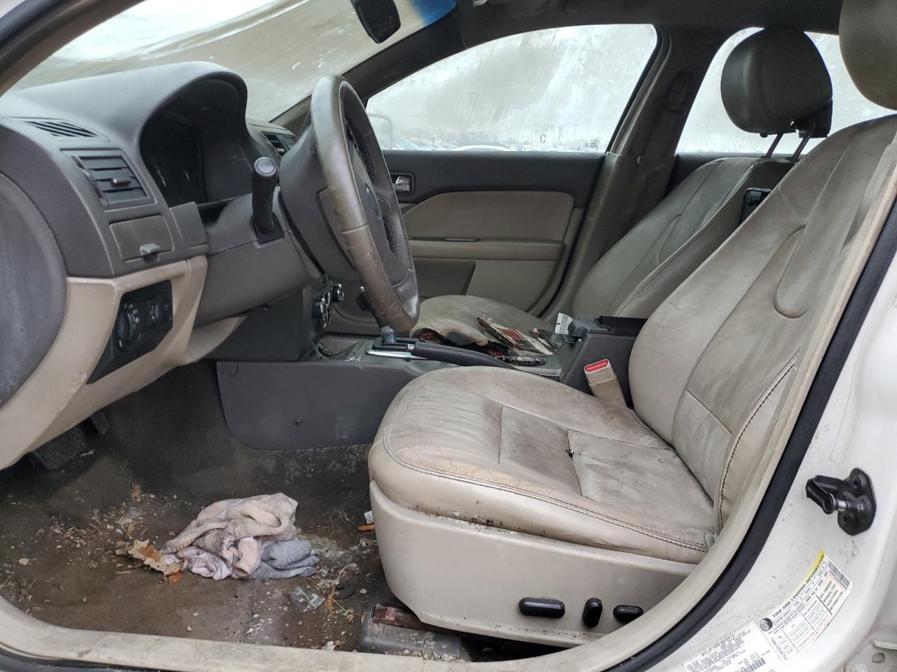 2012 Ford Fusion Sel Белый vin: 3FAHP0JA3CR332840