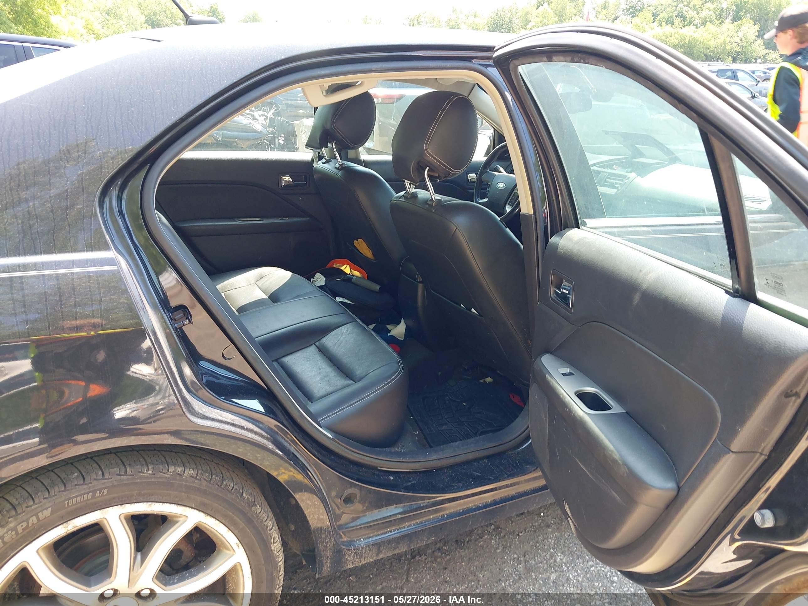 2012 Ford Fusion Sel Черный vin: 3FAHP0JA3CR376174