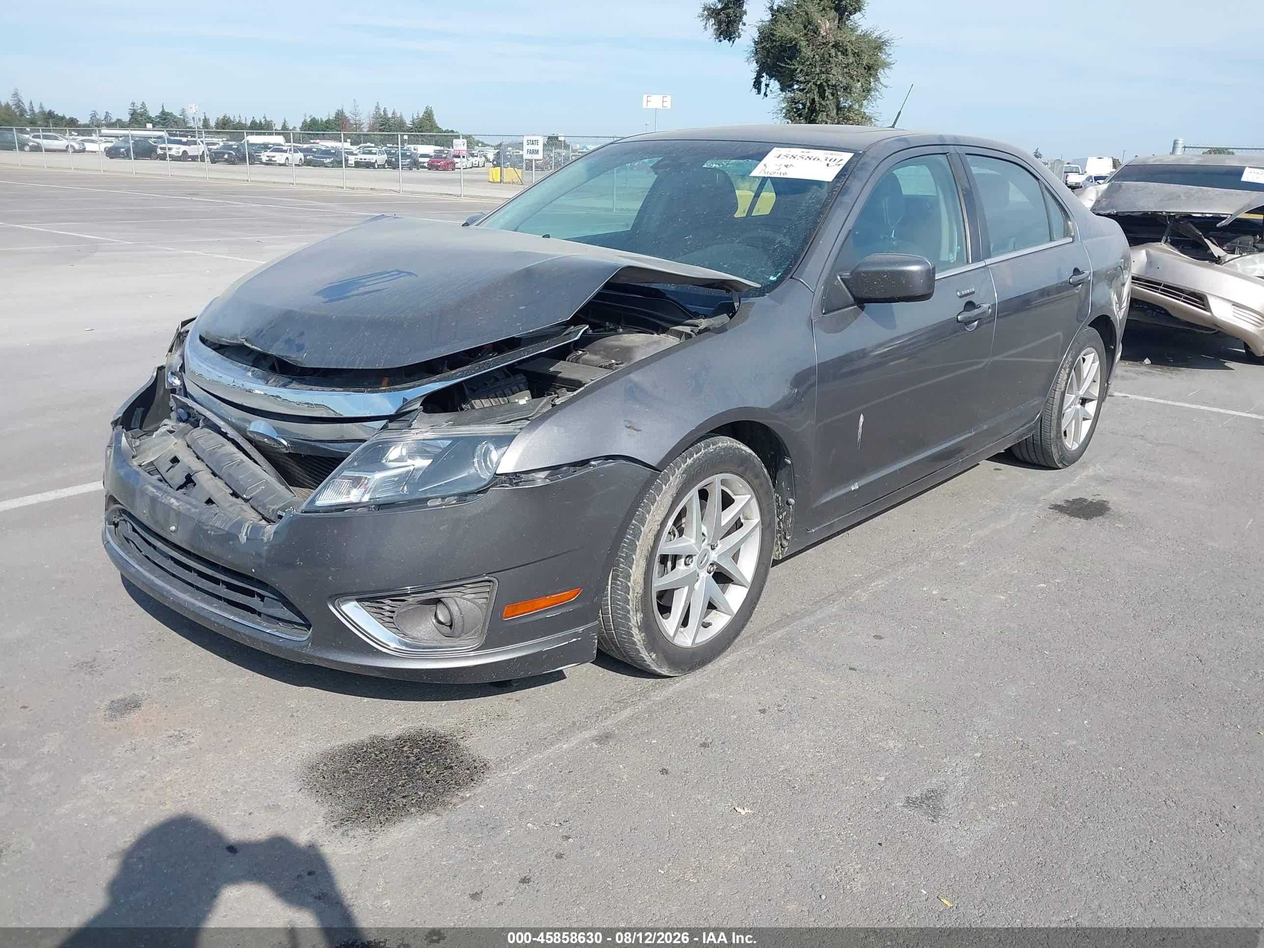 2012 Ford Fusion Sel Серый vin: 3FAHP0JA3CR377907