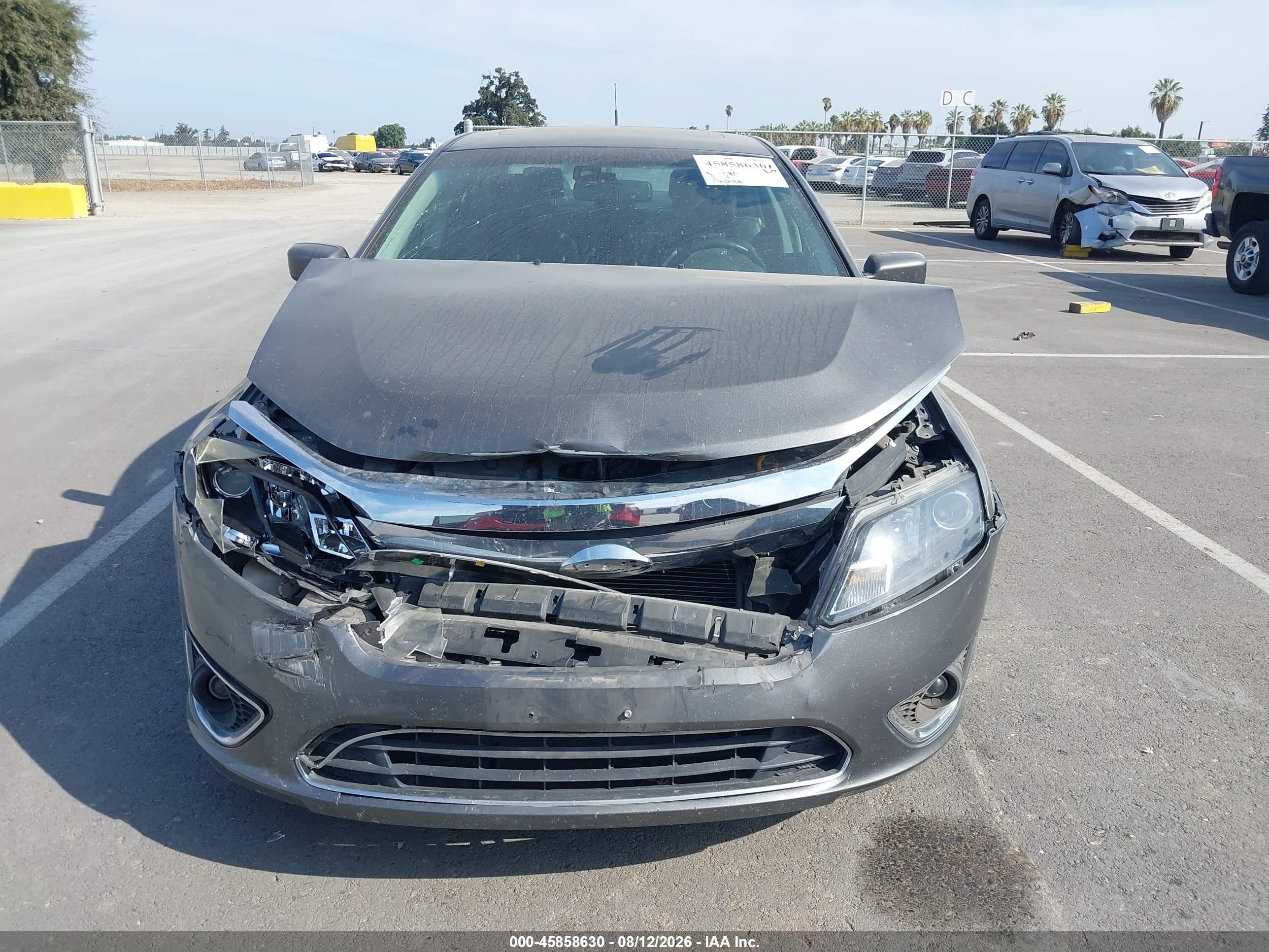 2012 Ford Fusion Sel Серый vin: 3FAHP0JA3CR377907