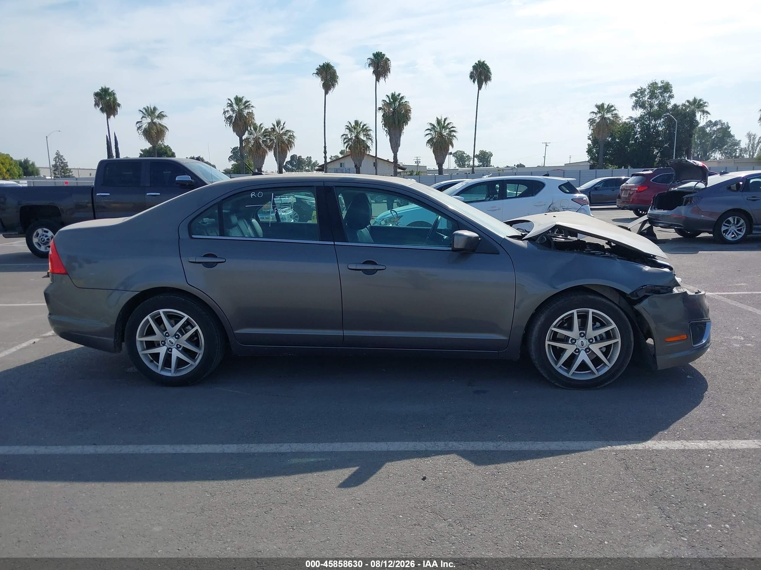 2012 Ford Fusion Sel Серый vin: 3FAHP0JA3CR377907