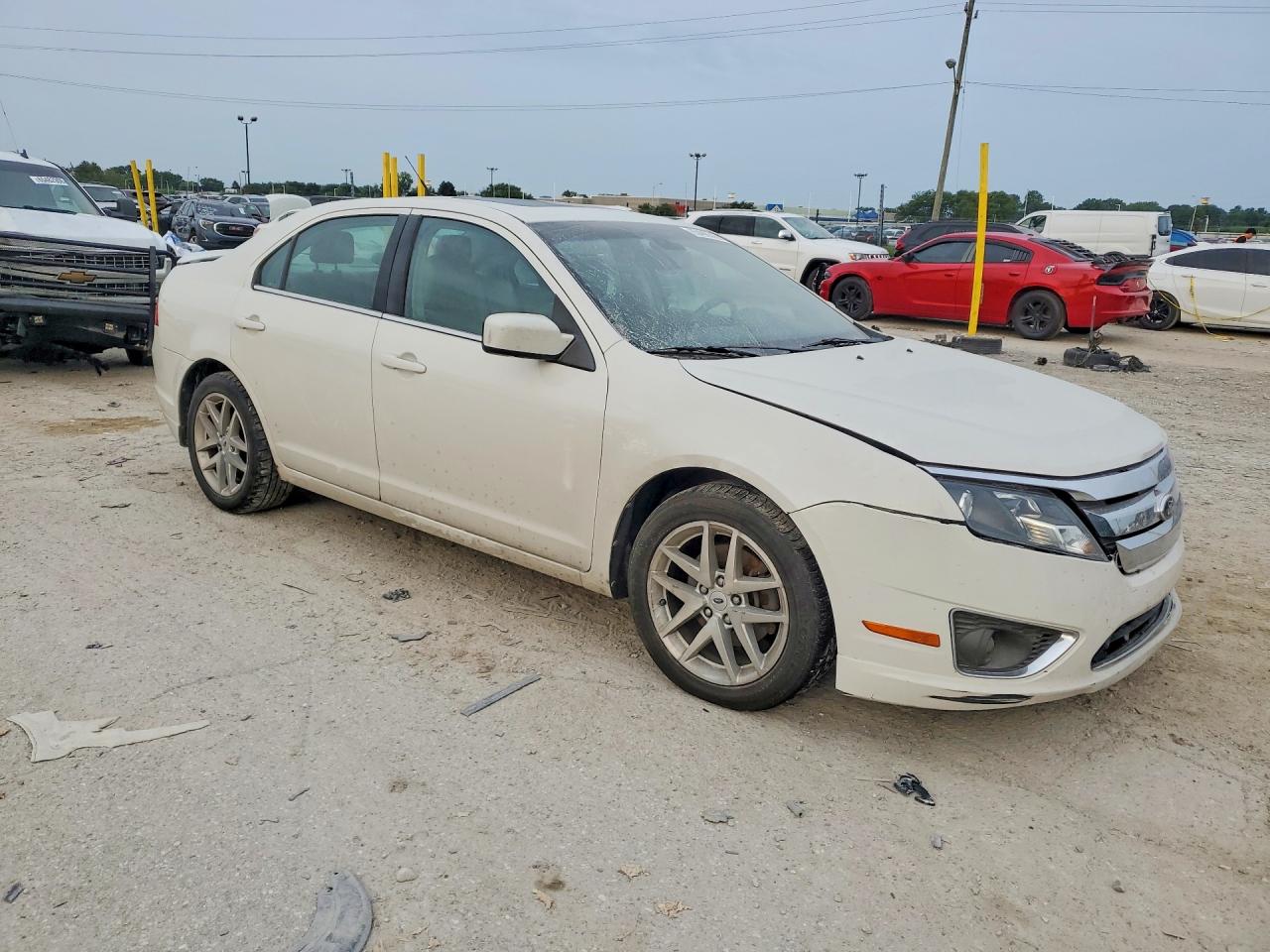 2012 Ford Fusion Sel White vin: 3FAHP0JA3CR448040