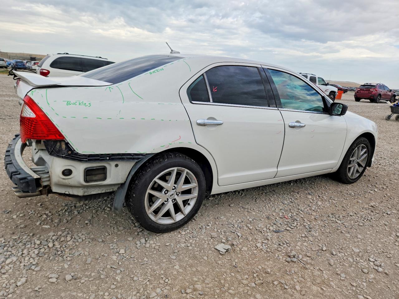 2012 Ford Fusion Sel White vin: 3FAHP0JA3CR450645