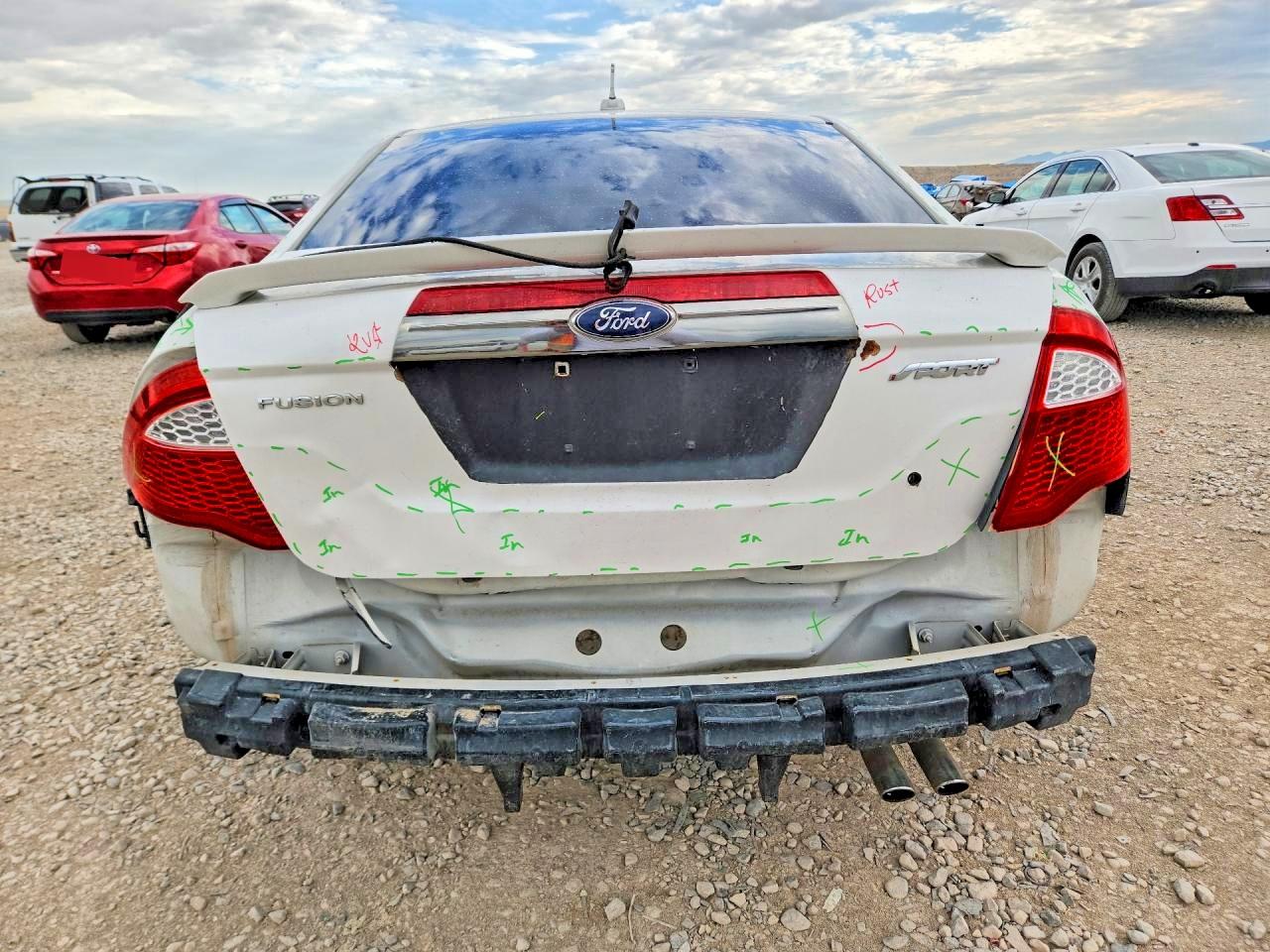 2012 Ford Fusion Sel White vin: 3FAHP0JA3CR450645