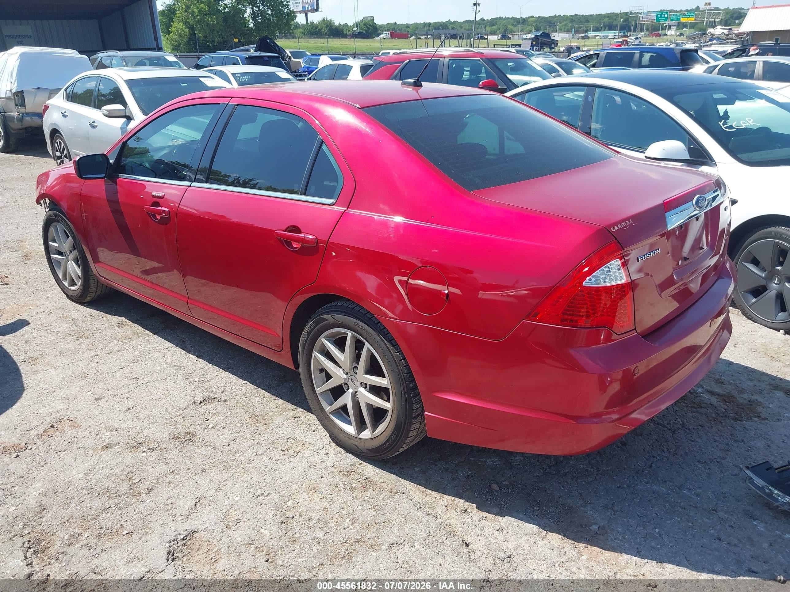 2010 Ford Fusion Sel Красный vin: 3FAHP0JA4AR393353