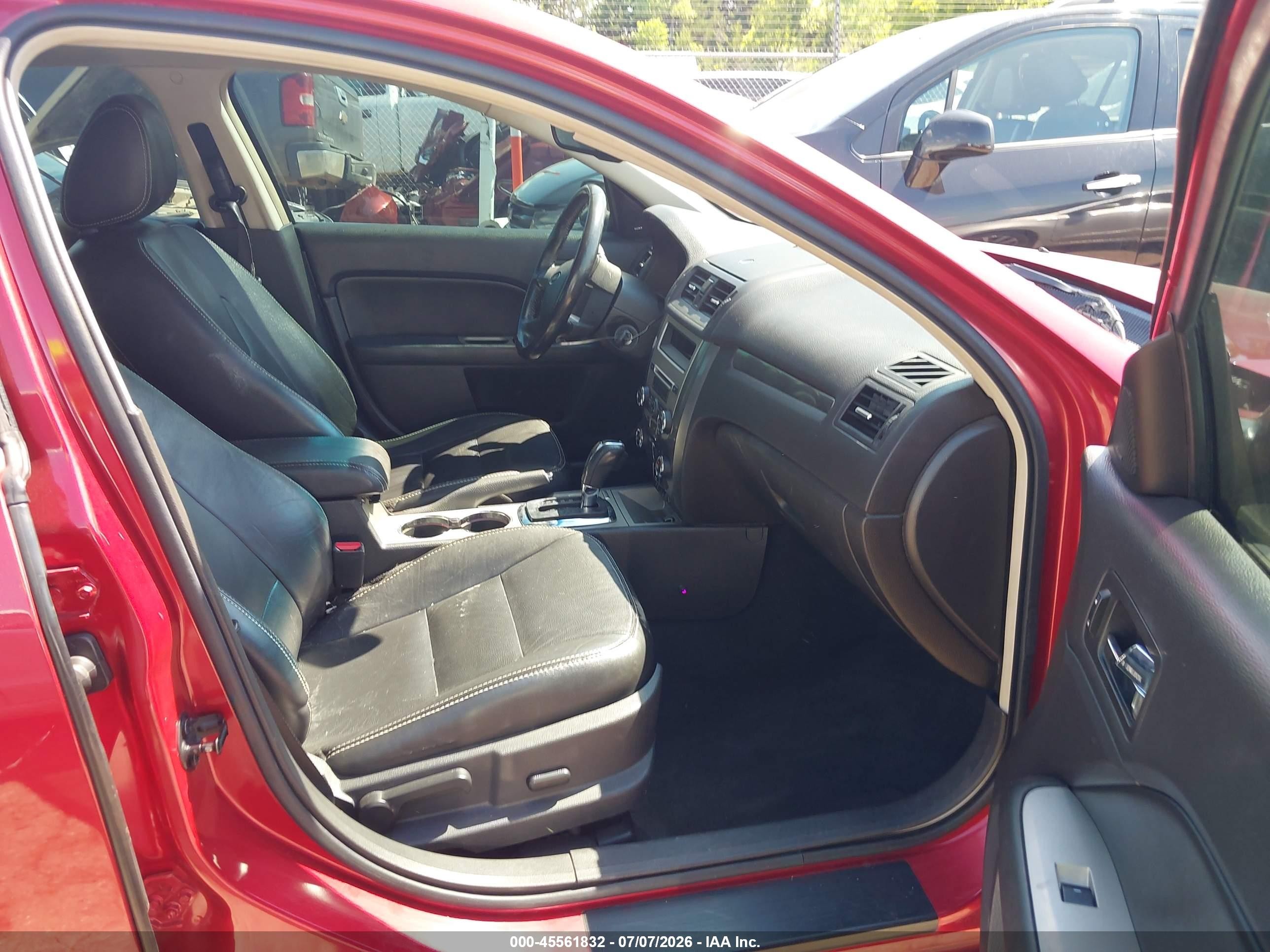 2010 Ford Fusion Sel Красный vin: 3FAHP0JA4AR393353