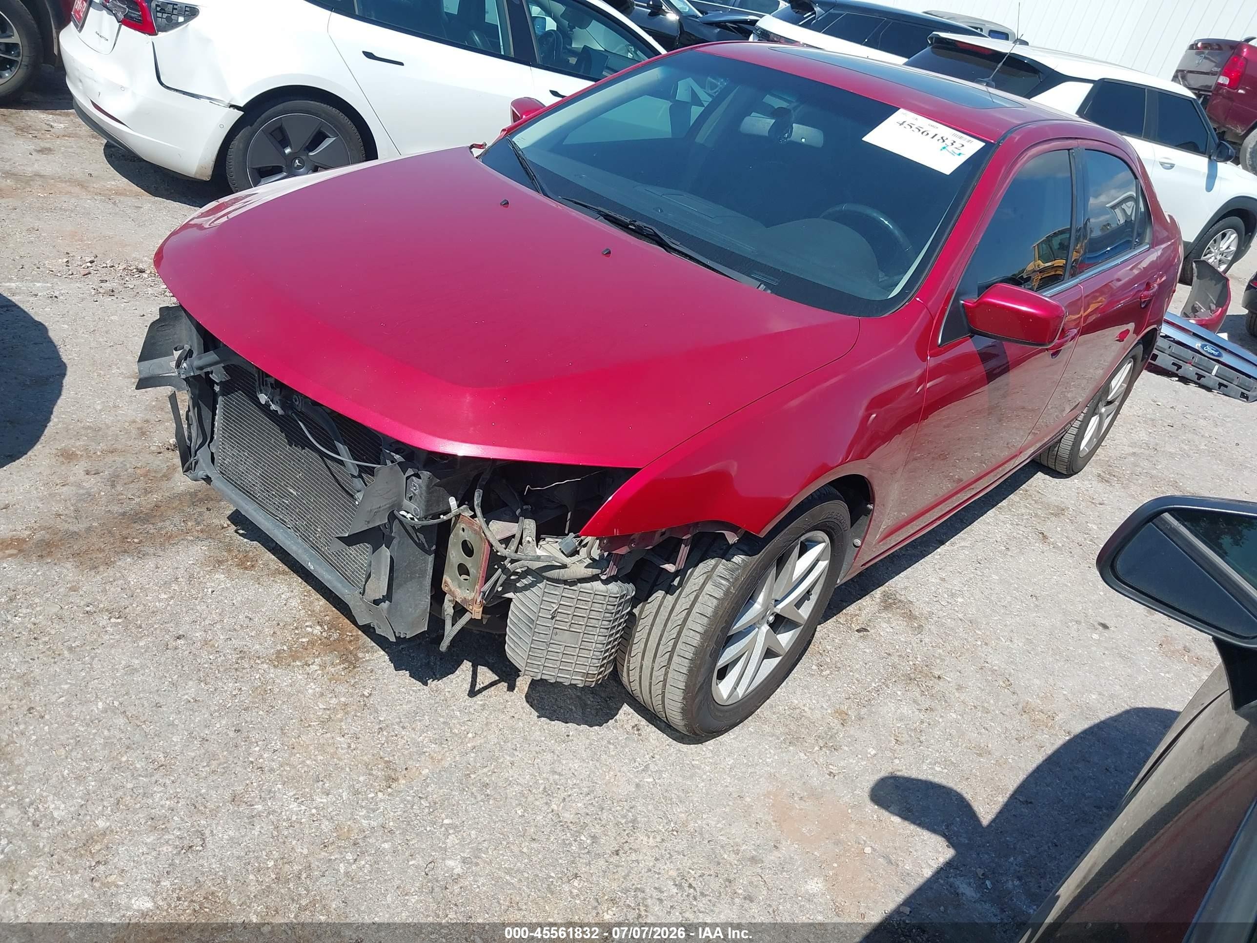 2010 Ford Fusion Sel Красный vin: 3FAHP0JA4AR393353