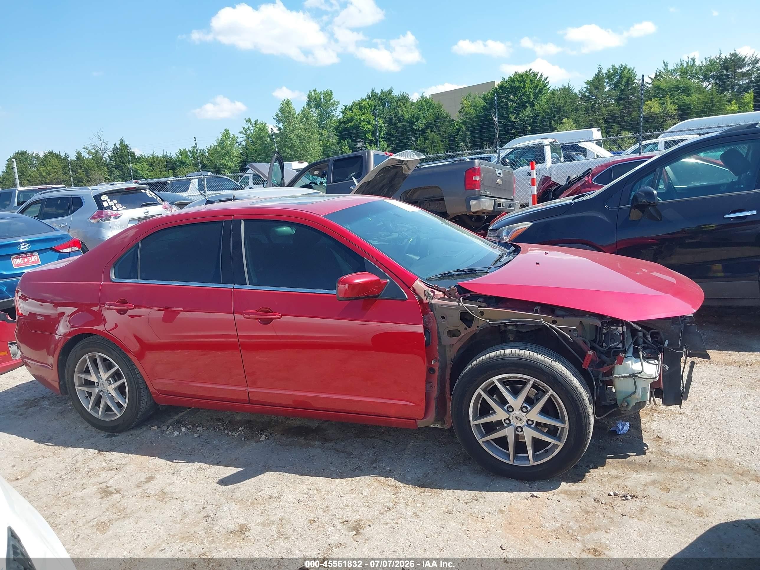 2010 Ford Fusion Sel Красный vin: 3FAHP0JA4AR393353