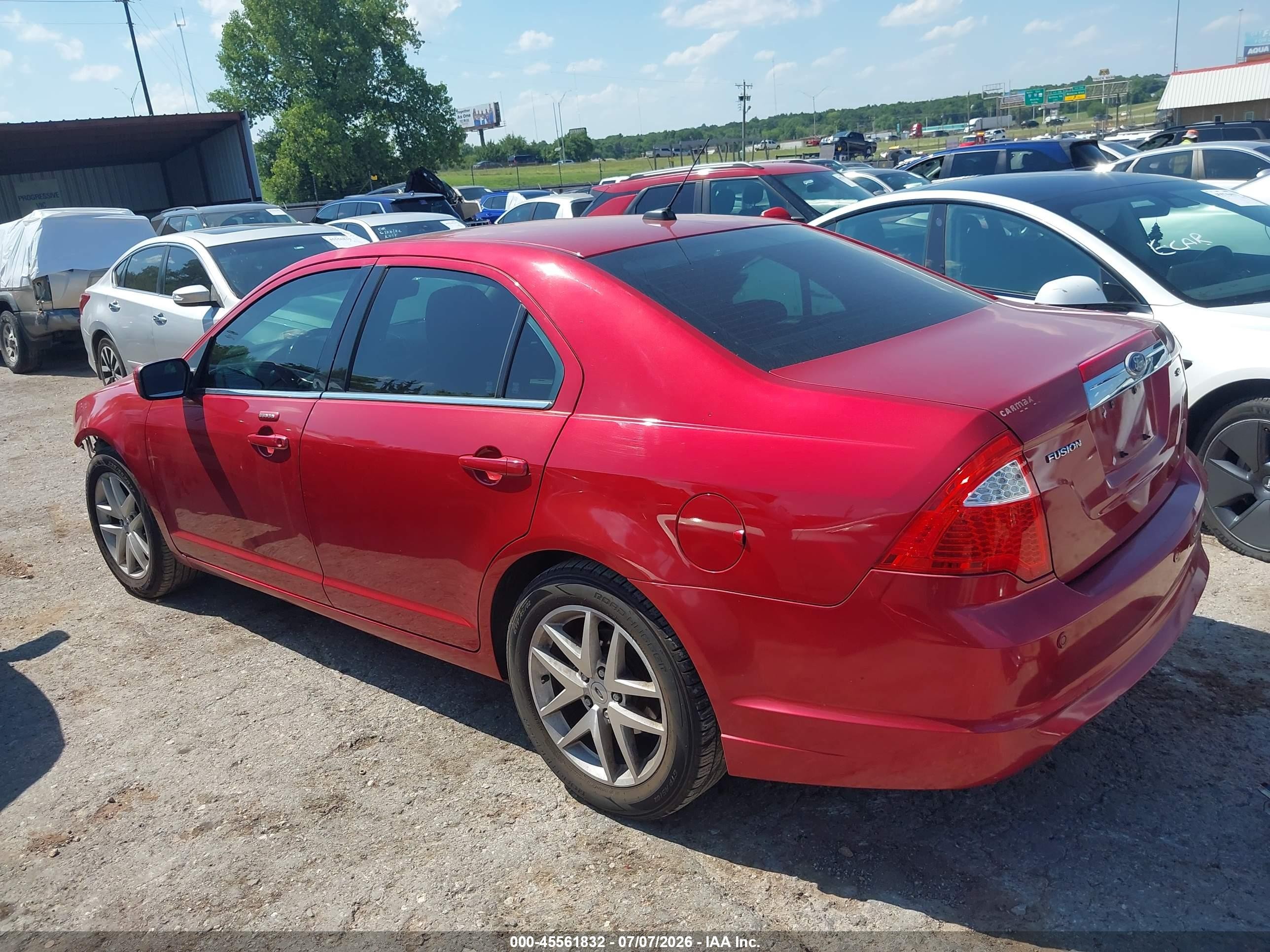 2010 Ford Fusion Sel Красный vin: 3FAHP0JA4AR393353