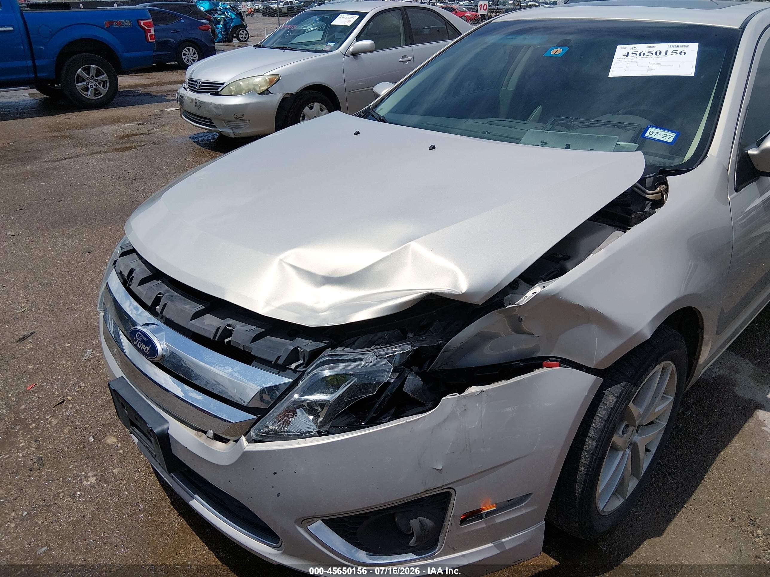 2010 Ford Fusion Sel Beige vin: 3FAHP0JA4AR416341