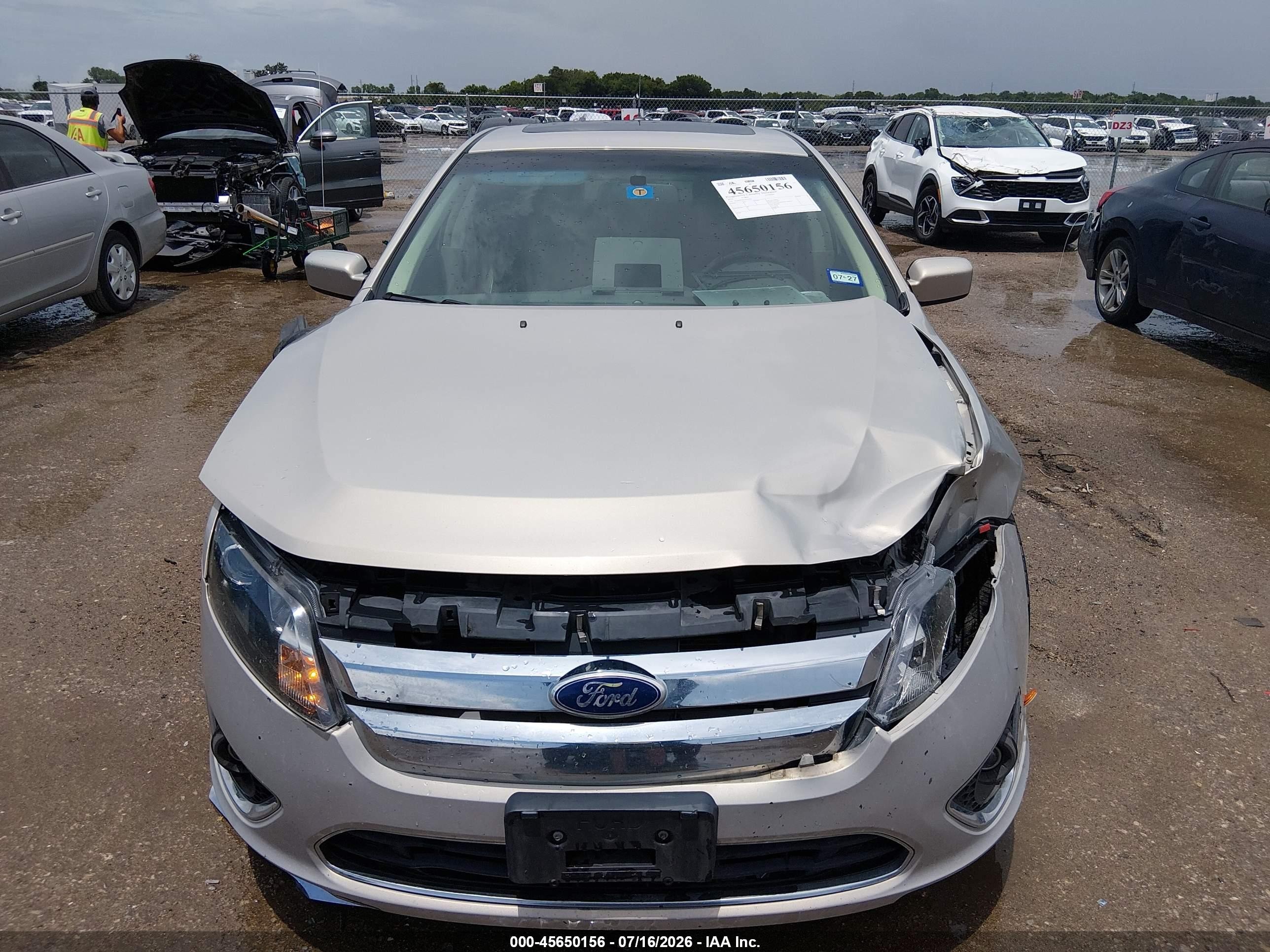 2010 Ford Fusion Sel Beige vin: 3FAHP0JA4AR416341